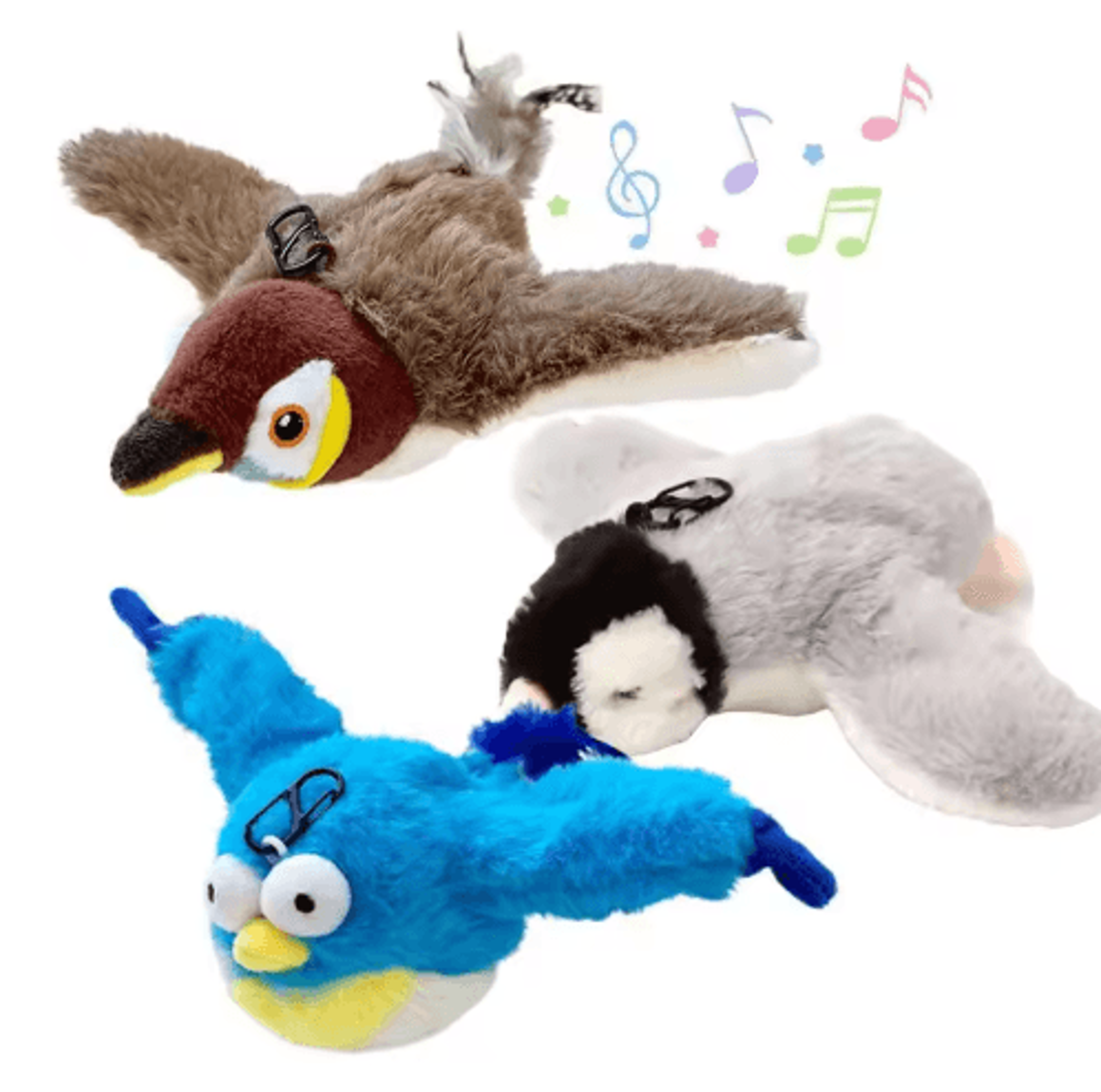 Interactive Flapping Bird Cat Toy With Catnip  Chirping Flying Bird For Active Indoor Cats 2