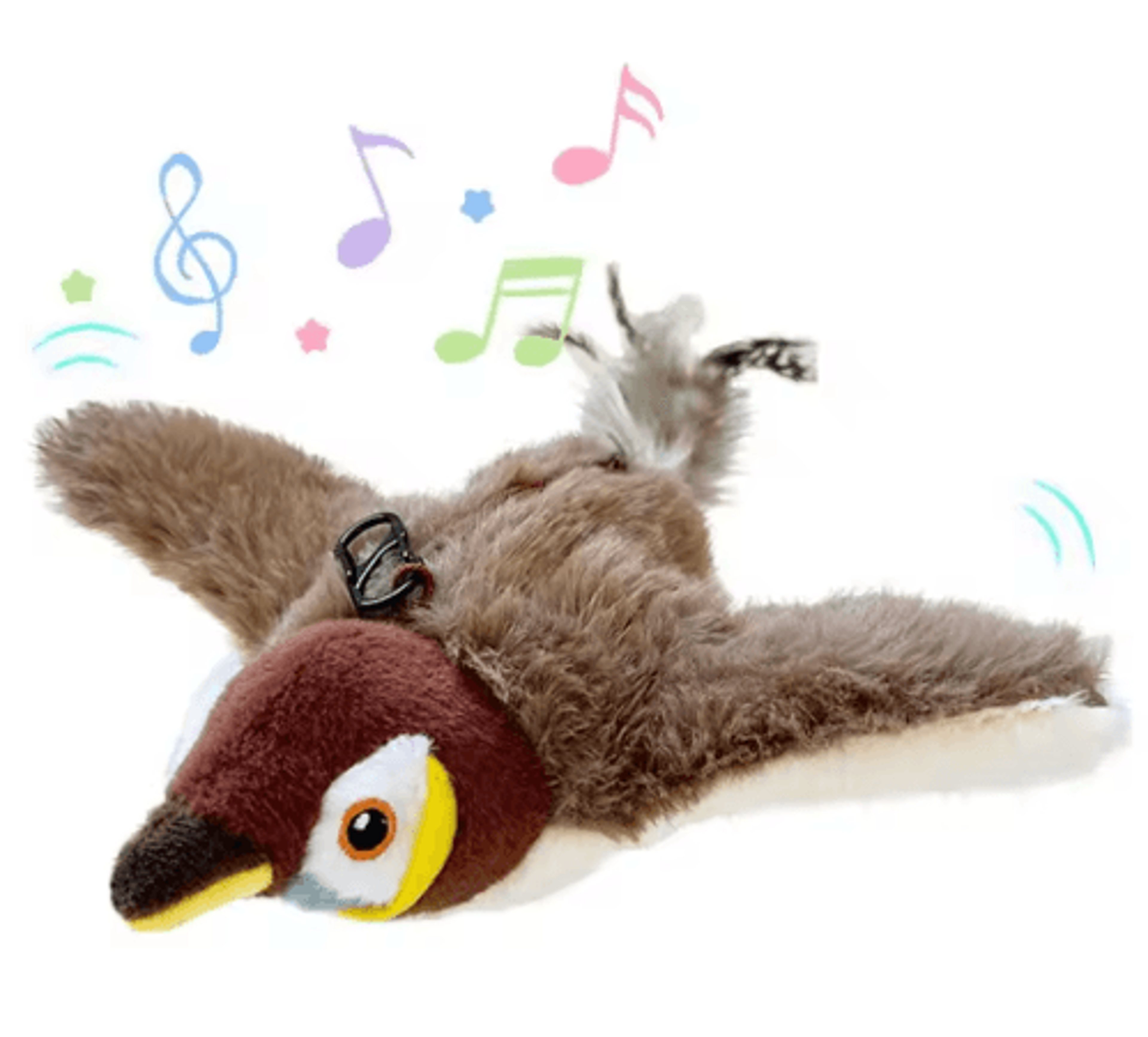 Interactive Flapping Bird Cat Toy With Catnip  Chirping Flying Bird For Active Indoor Cats 3