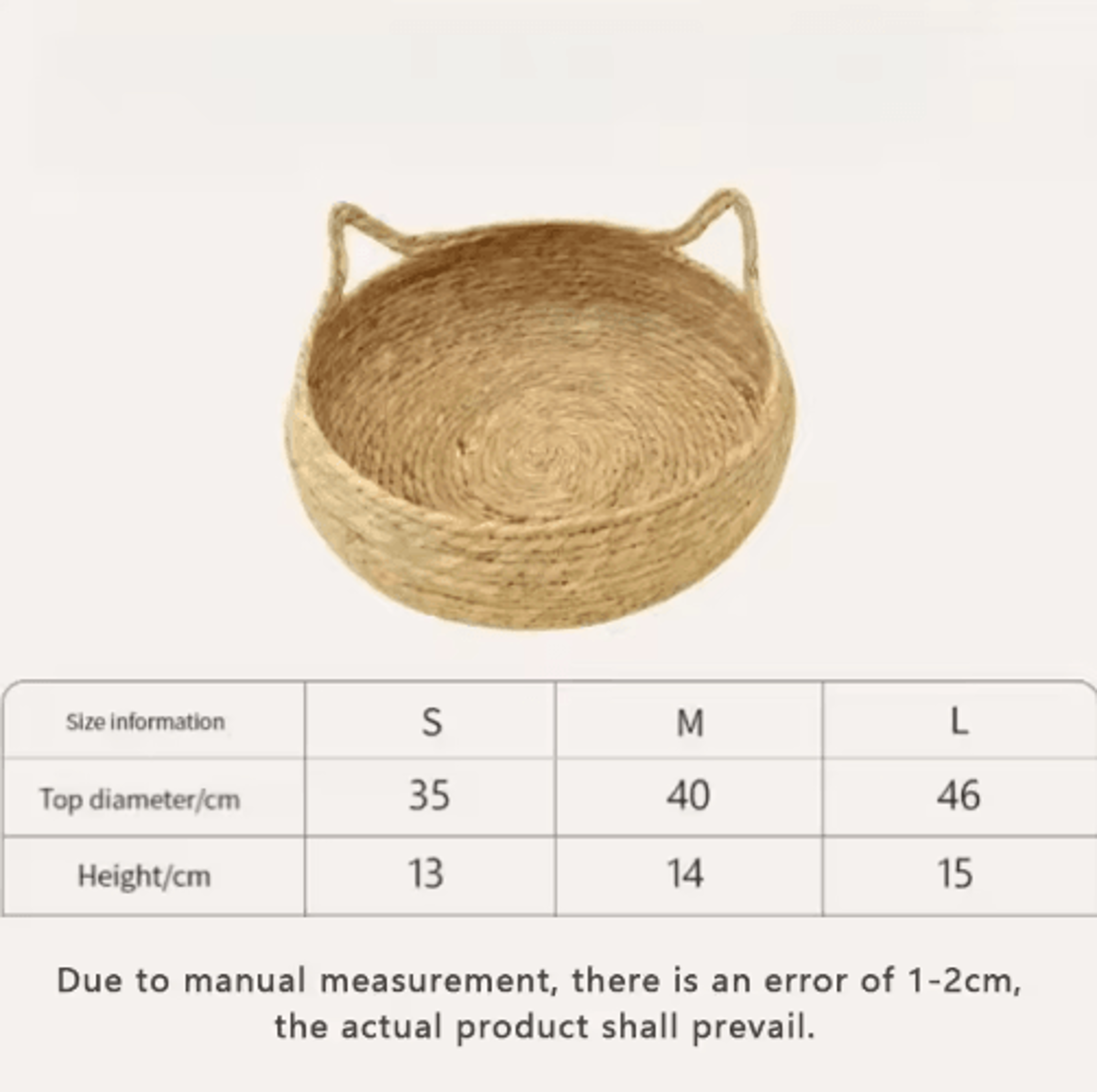Handwoven Rattan Cat Bed  Removable Washable Pet Nest With AllSeason Comfort Pad 2