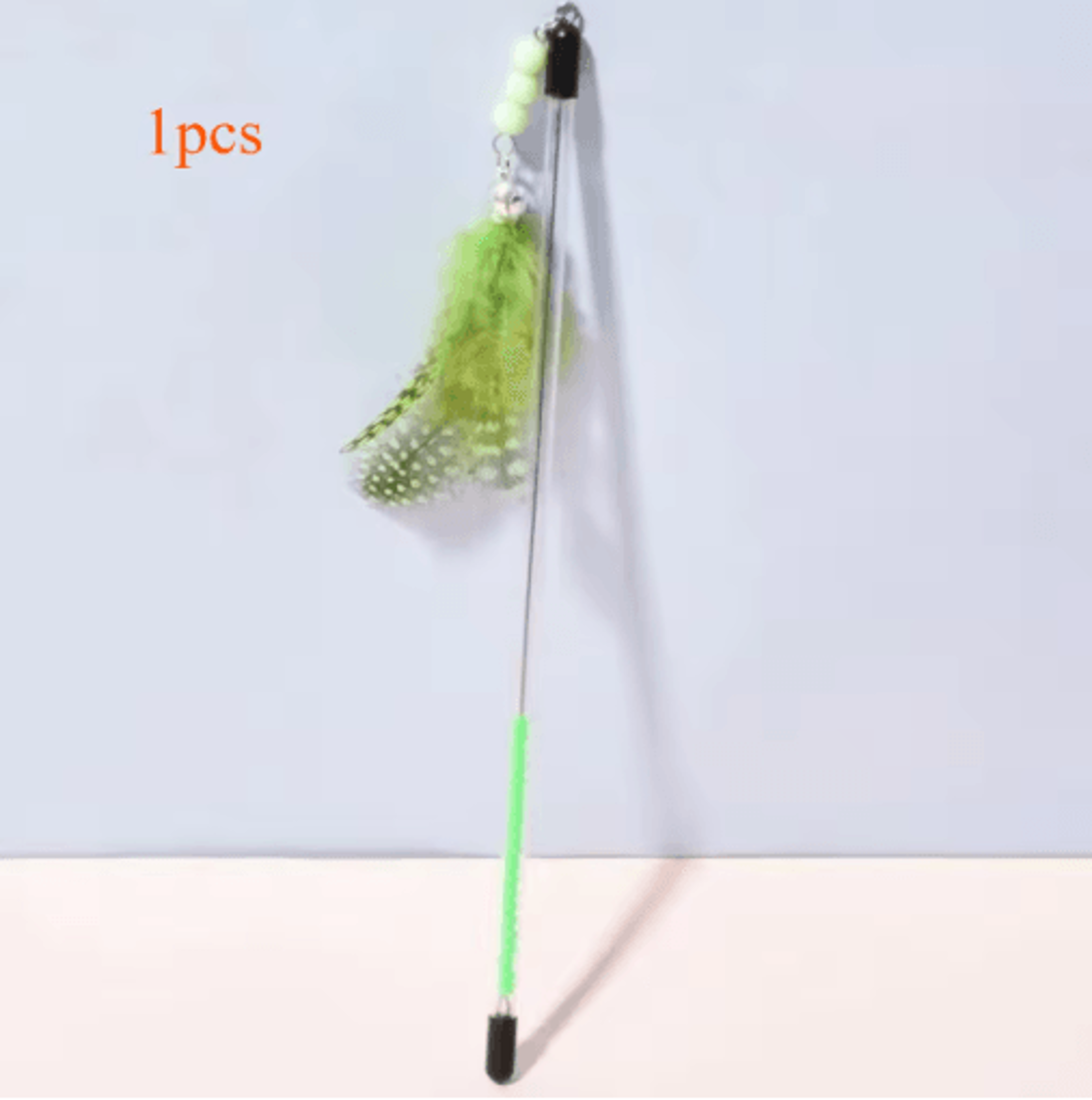 3PCS Retractable Feather Cat Wand Set Interactive Teaser Toys For Cats And Kittens 3