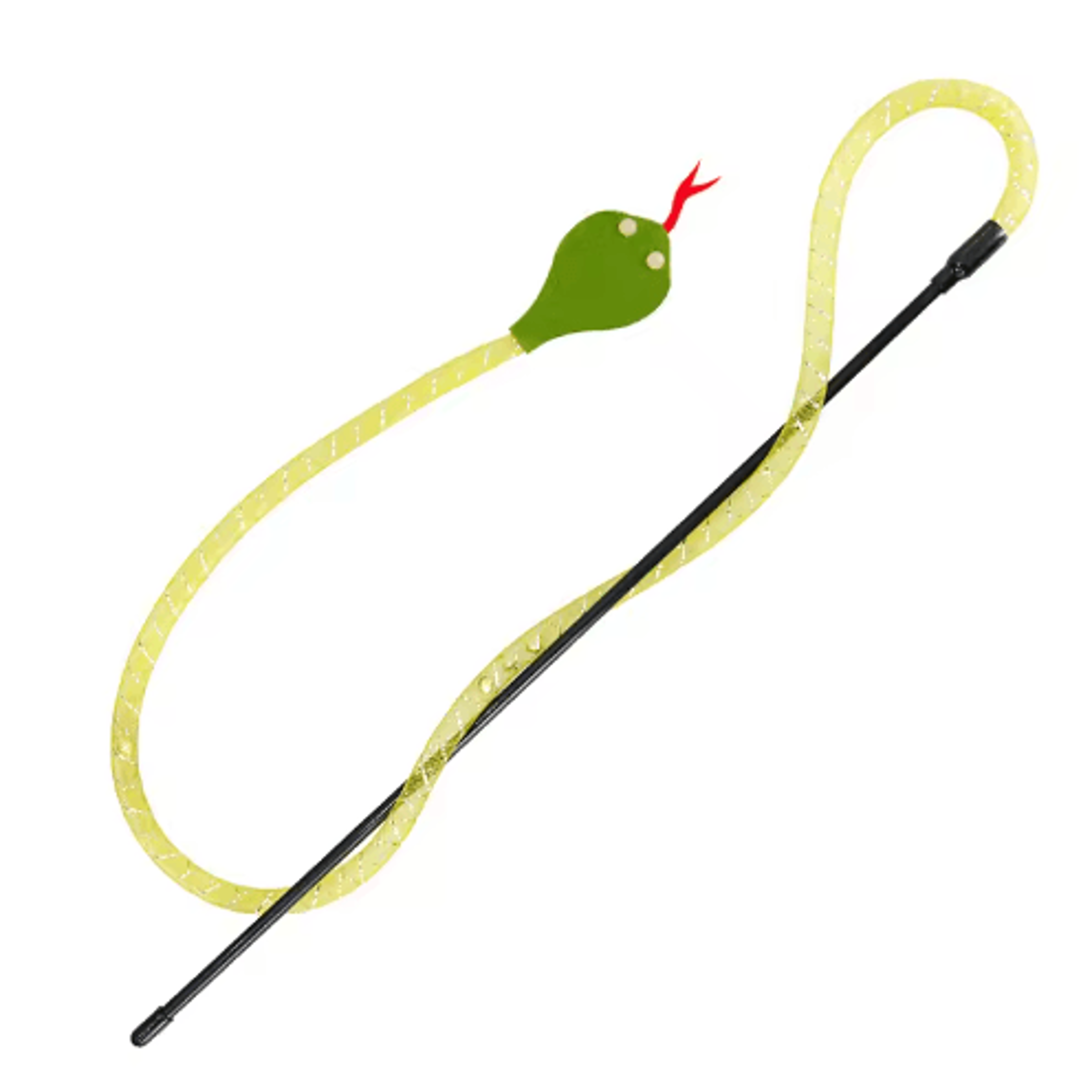Snake Cat Teaser Wand With Bell  Interactive Squeaky Felt Toy For Cats And Kittens 1