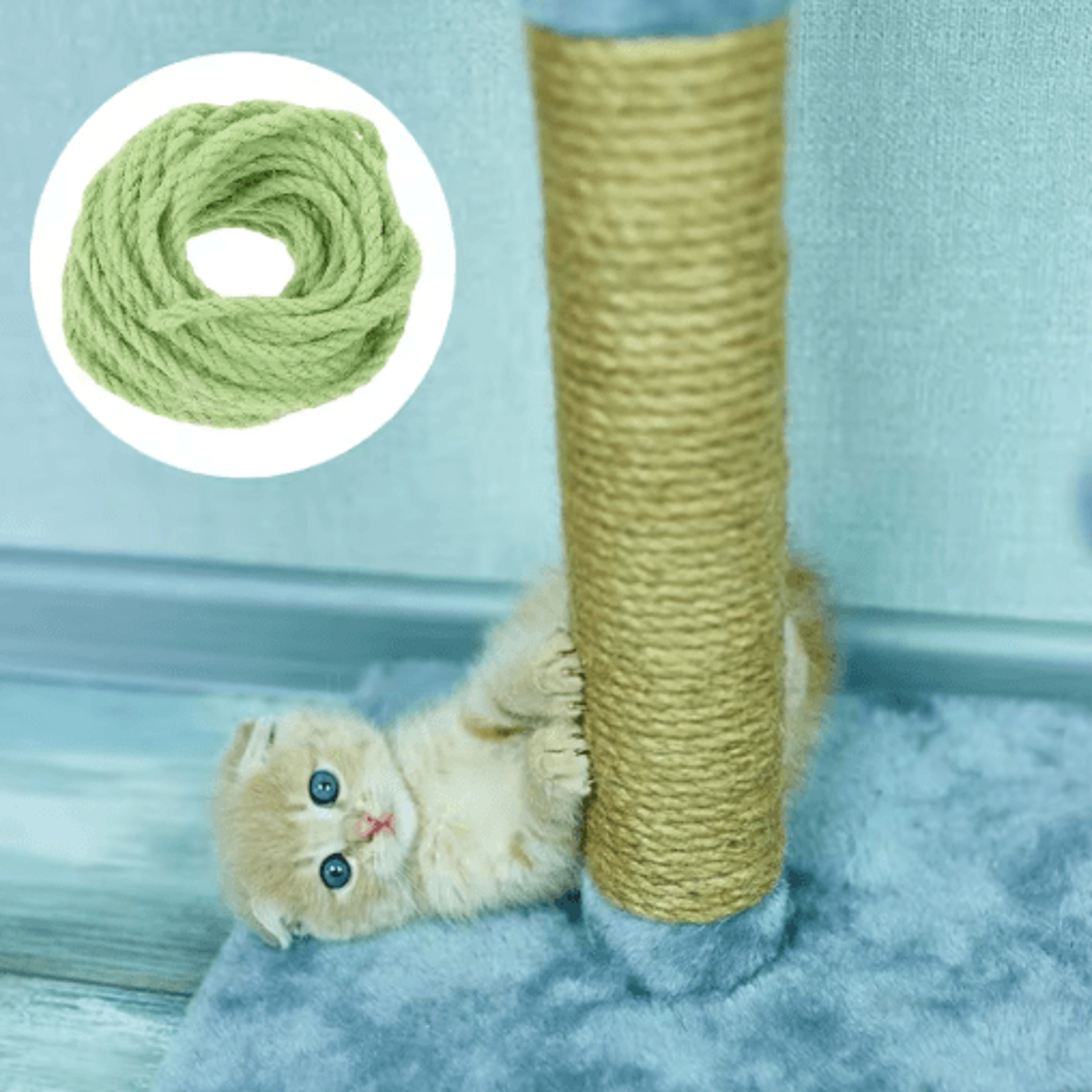 10M Natural Sisal Rope For Cat Trees  Durable Hemp Rope For Scratchers Climbing Frames  DIY Cat Pro 5