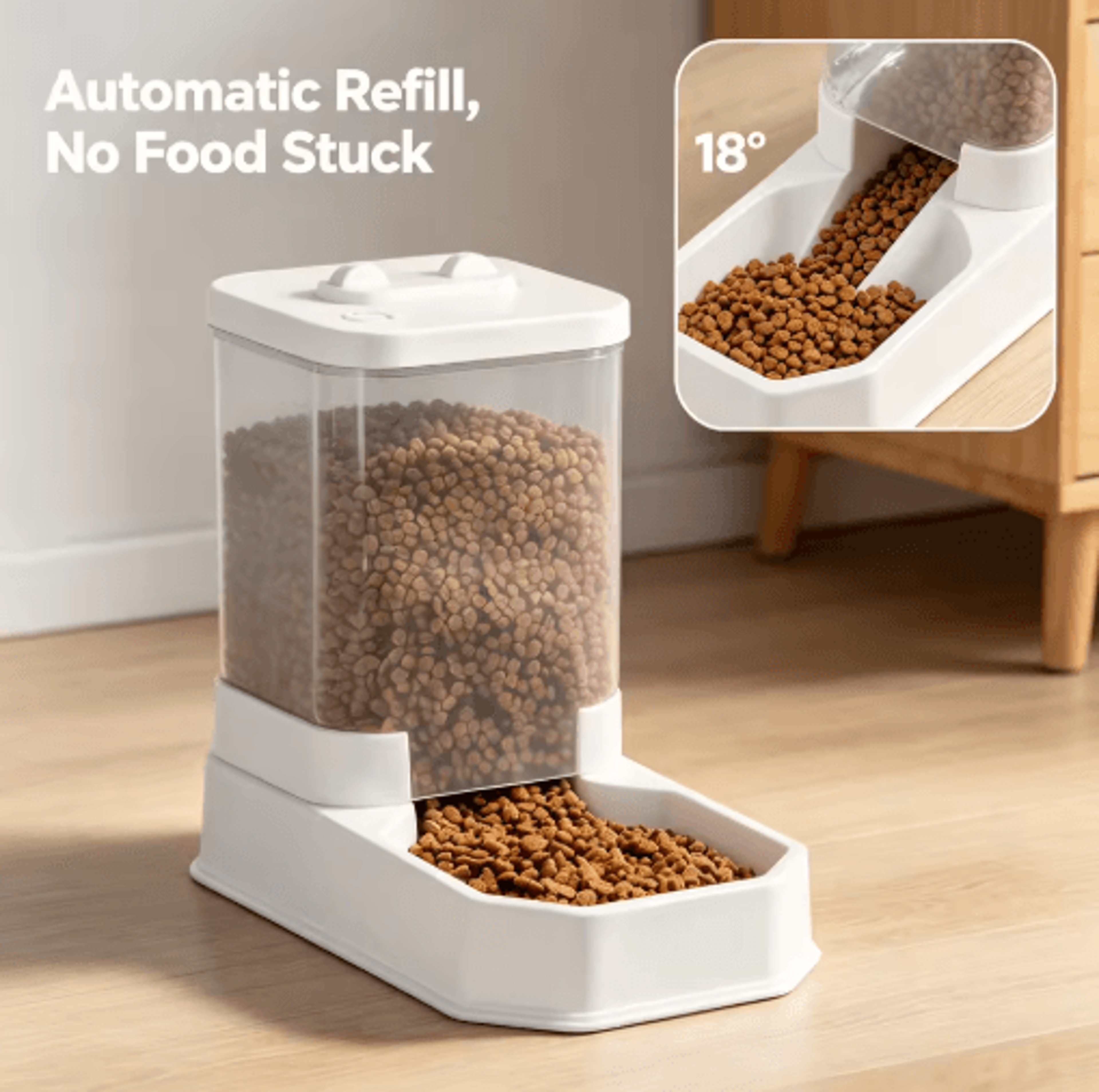 FreshFlow 4L Automatic Pet Feeder  Waterer Set Gravity Food And Water Dispenser For Cats  Dogs 4