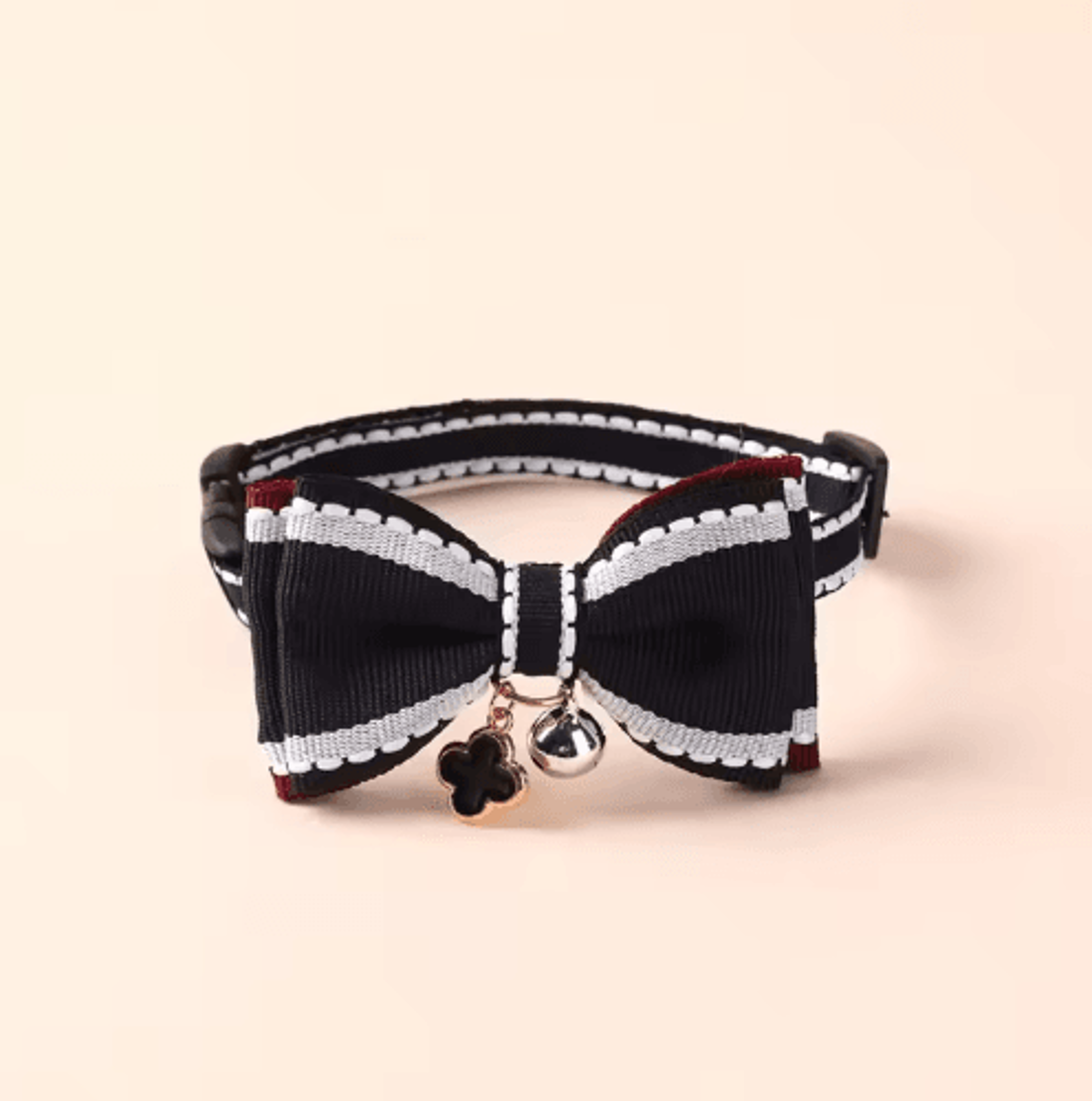 Bella Bow Pet Collar With Bell Adjustable Bow Tie Collar For Cats Kittens  Small Dogs 1