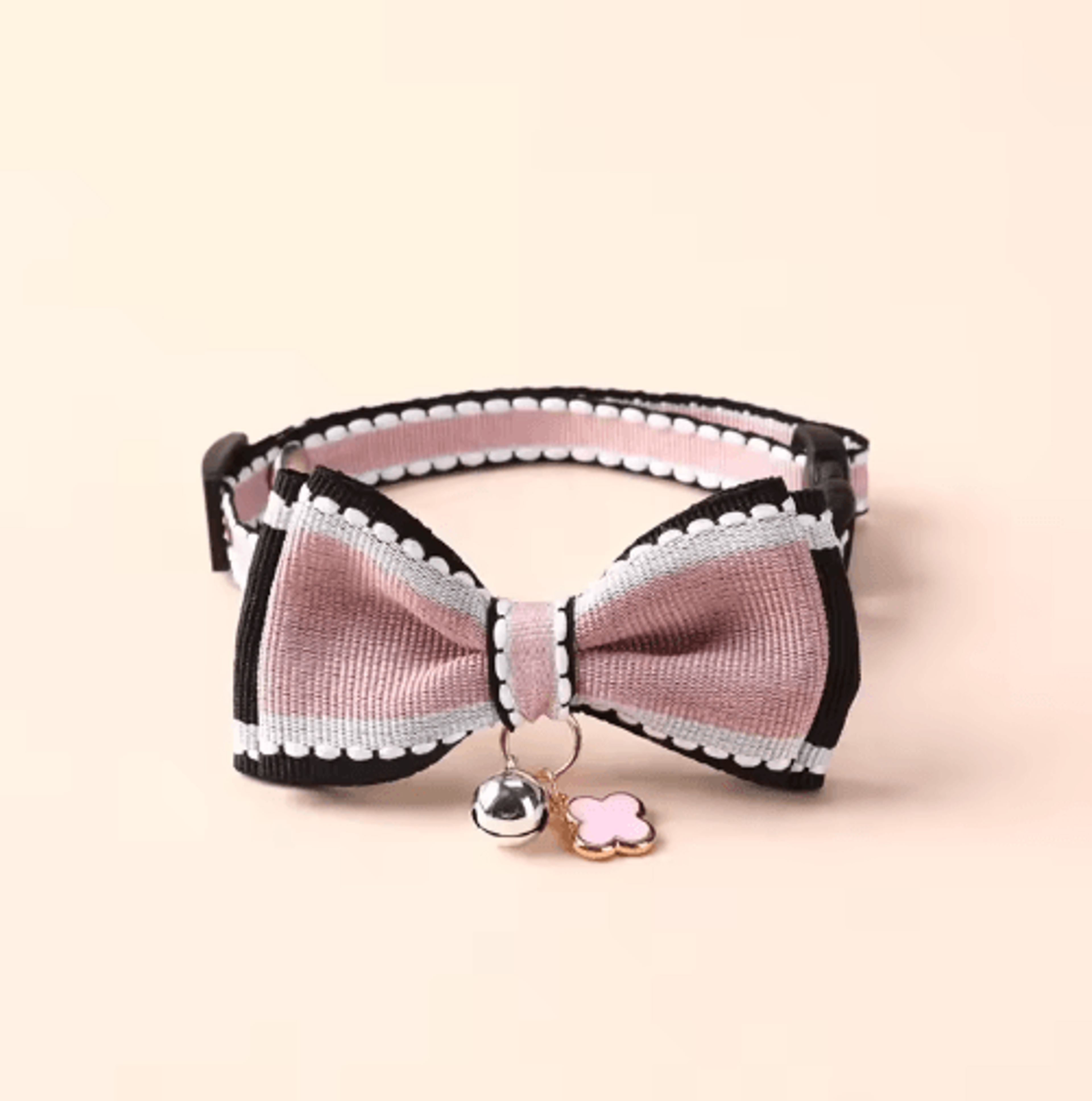 Bella Bow Pet Collar With Bell Adjustable Bow Tie Collar For Cats Kittens  Small Dogs 3