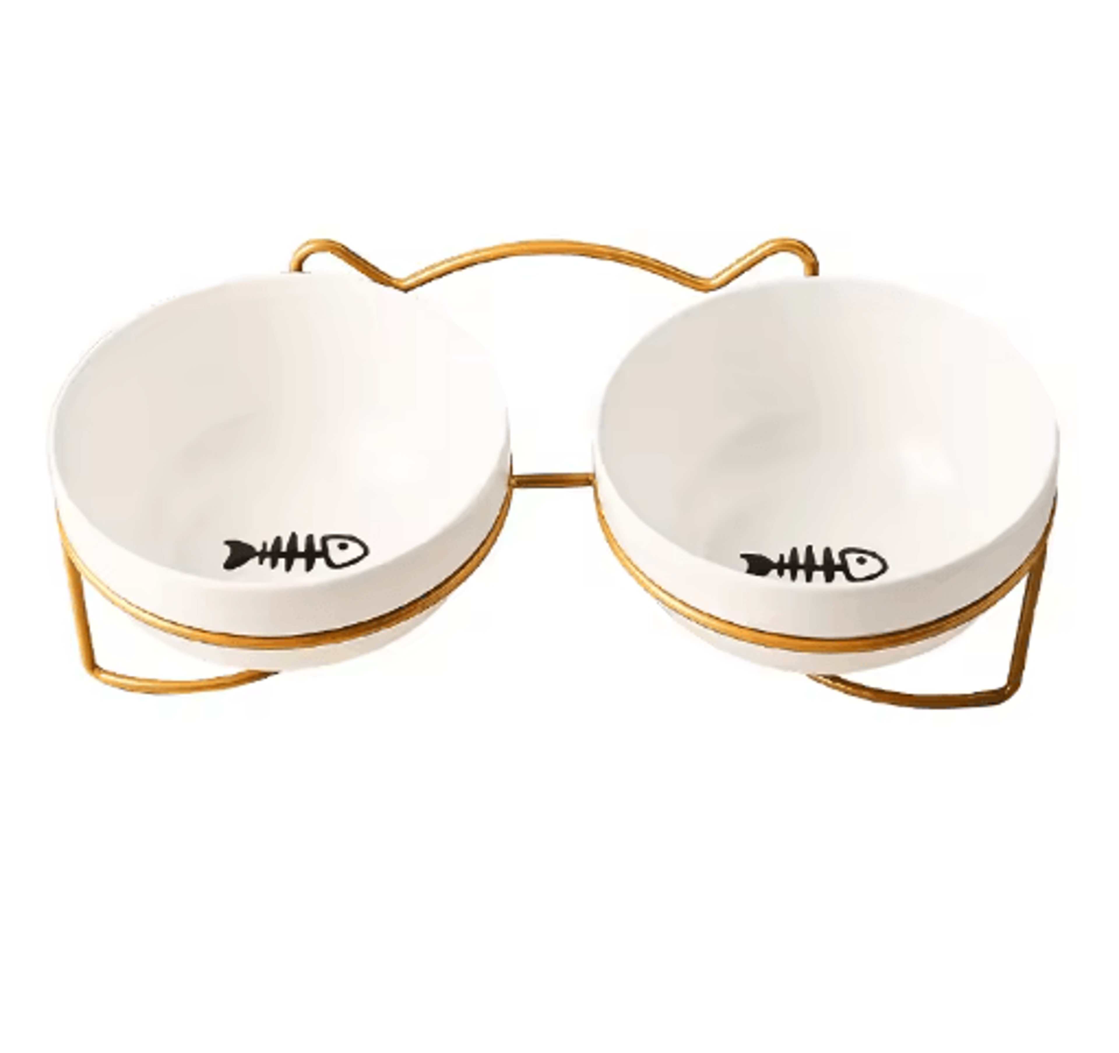 Comfort Rise Ceramic Pet Bowl Set Elevated Double Cat  Dog Feeding Bowl For Comfortable Dining 3