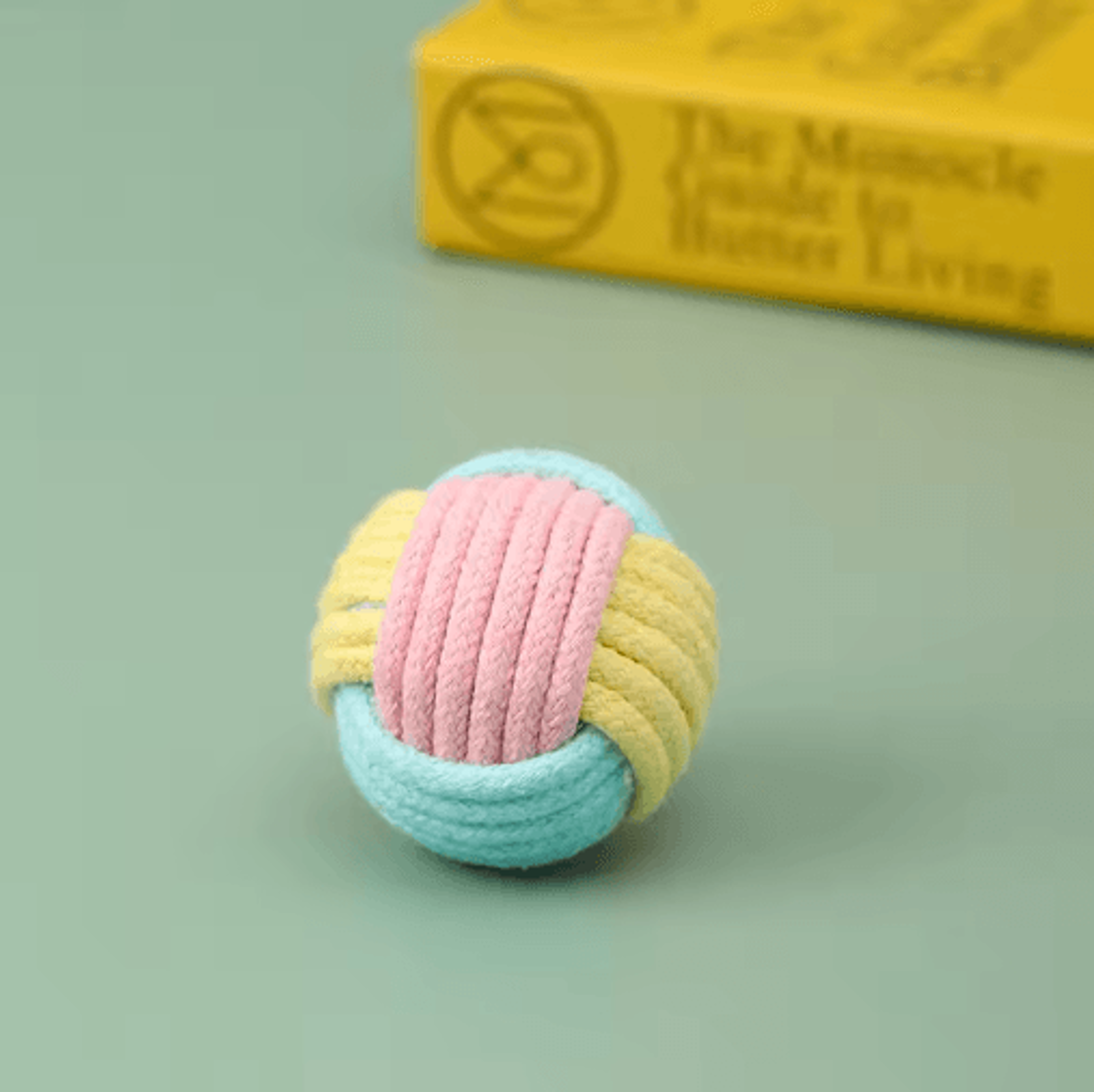 KnotPlay Cotton Rope Ball Toy  Interactive Chew  Training Toy For Cats 2