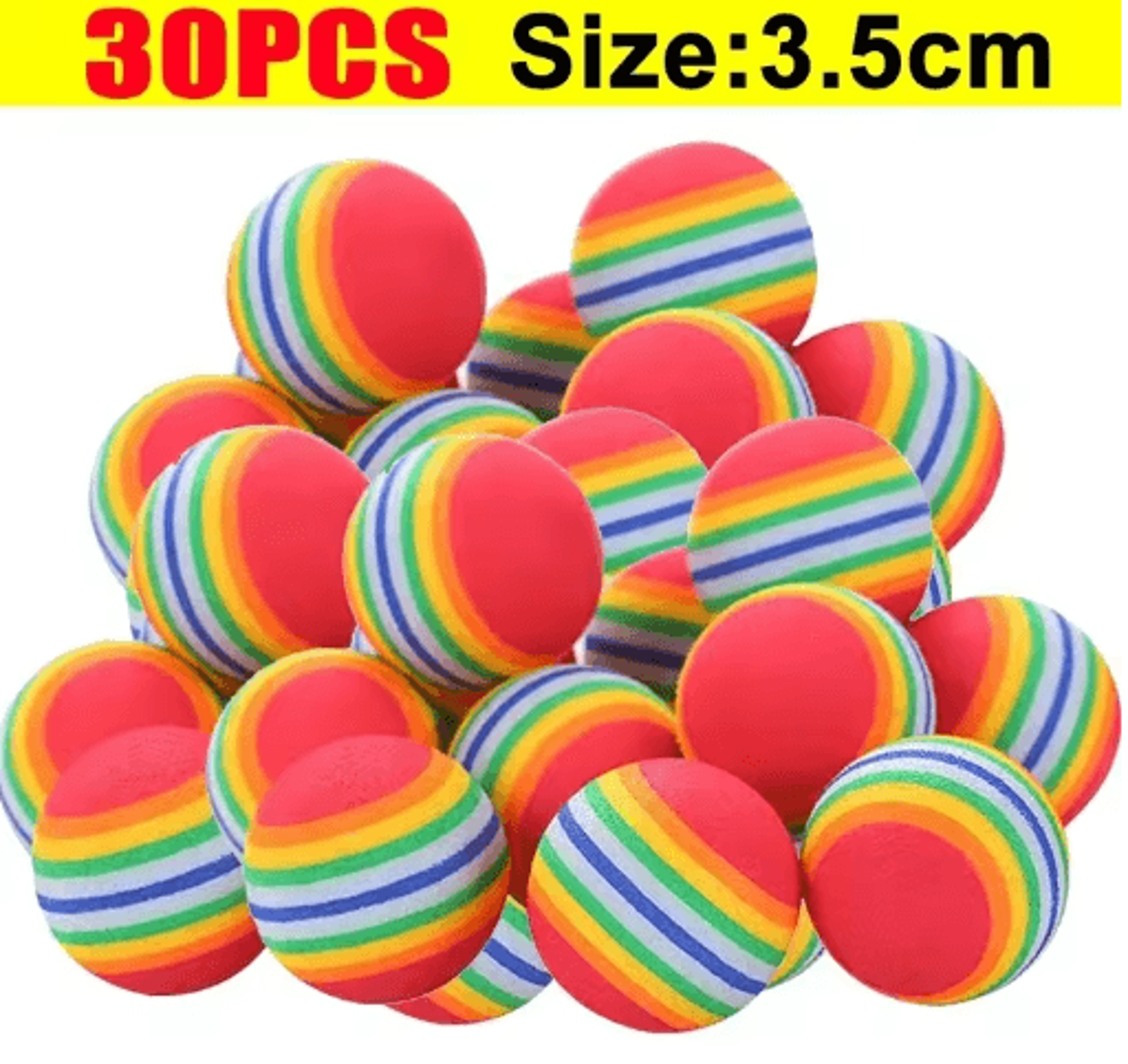 RainbowBounce EVA Pet Ball Set  BiteResistant Interactive Balls For Cats Kittens  Puppies 3