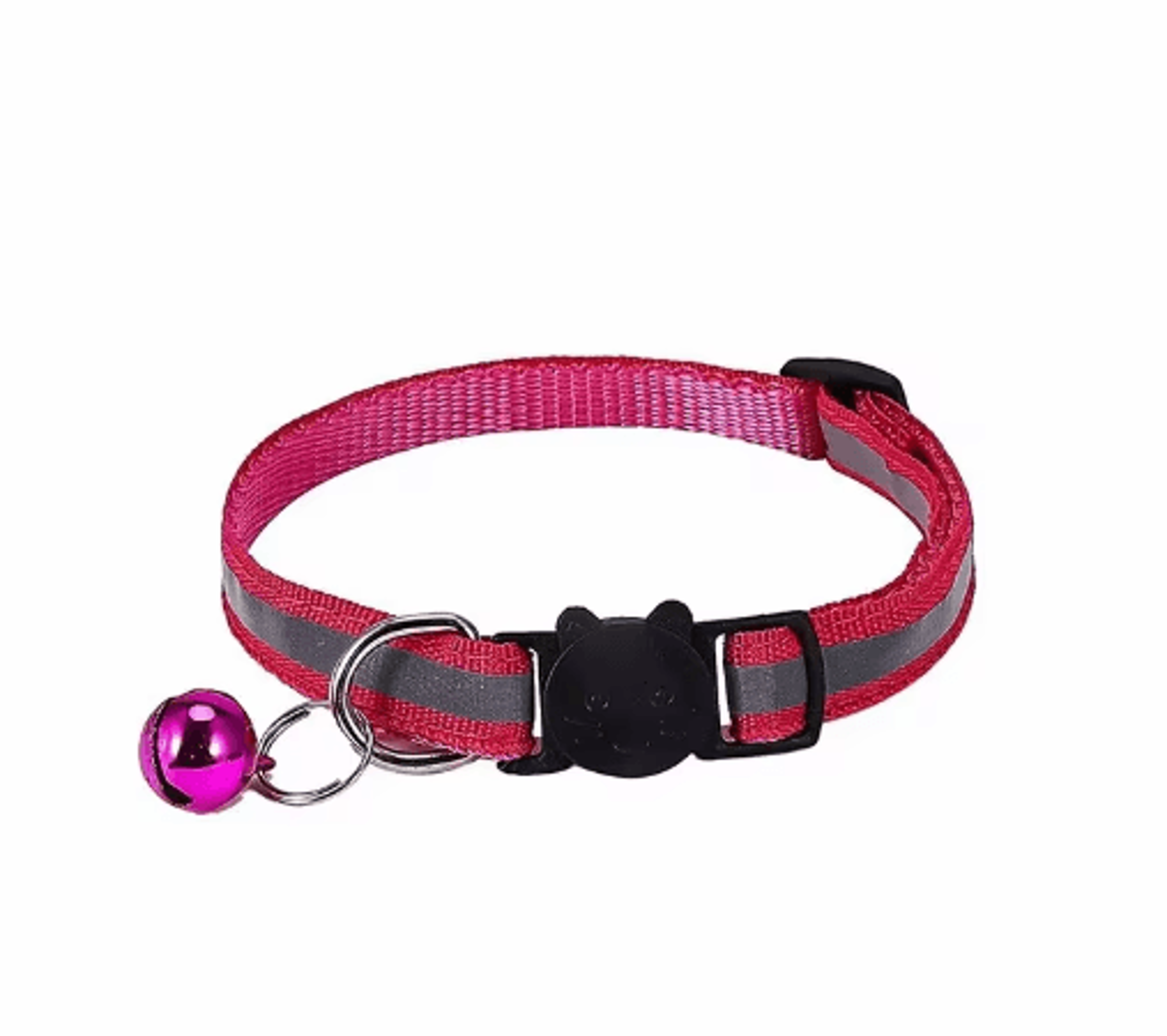 GlowSafe Reflective Pet Collar  Adjustable Bell Collar For Cats  Small Dogs 7