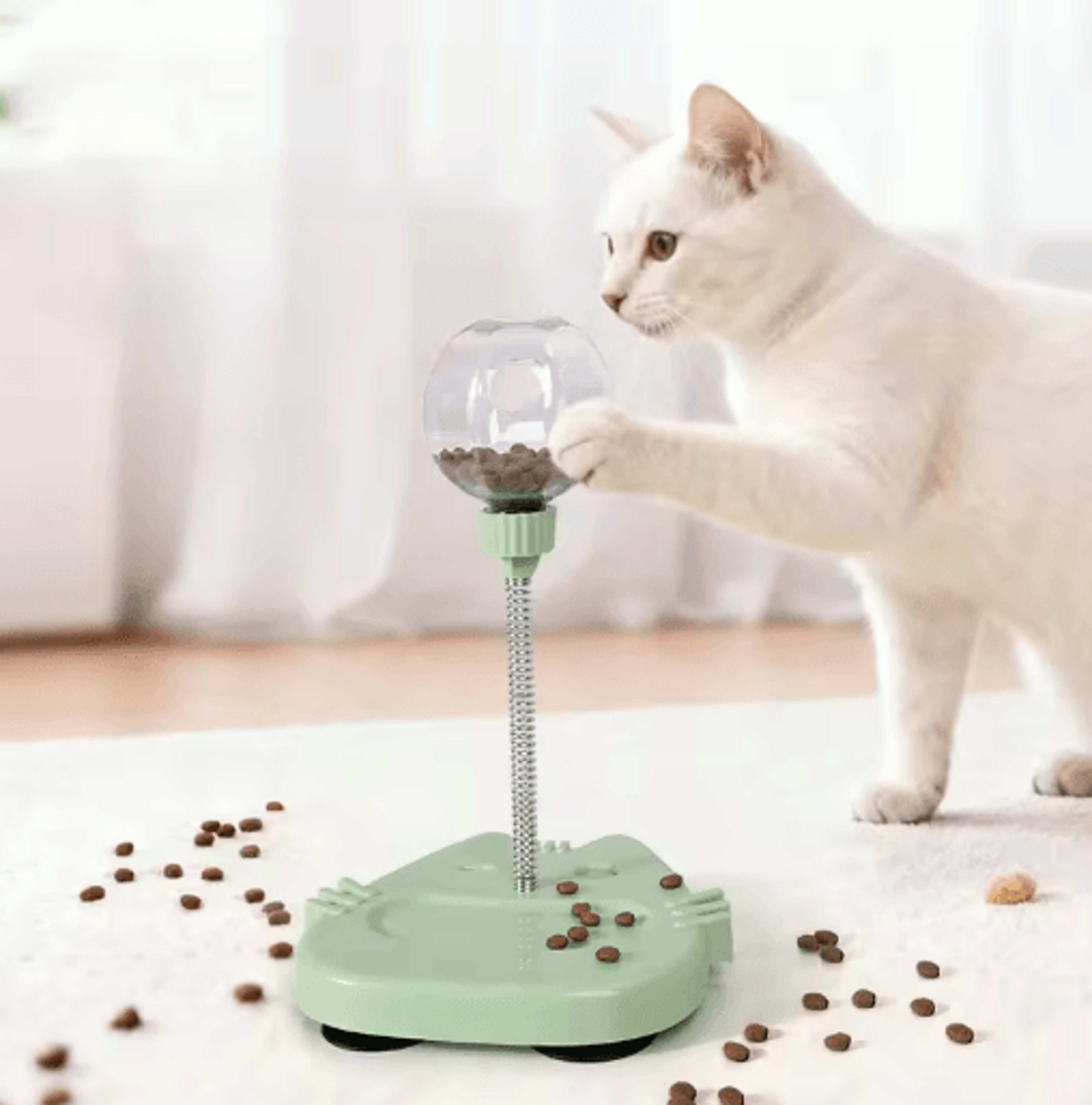 Interactive Treat Dispensing Cat Toy Puzzle Feeder For Indoor Cats 5