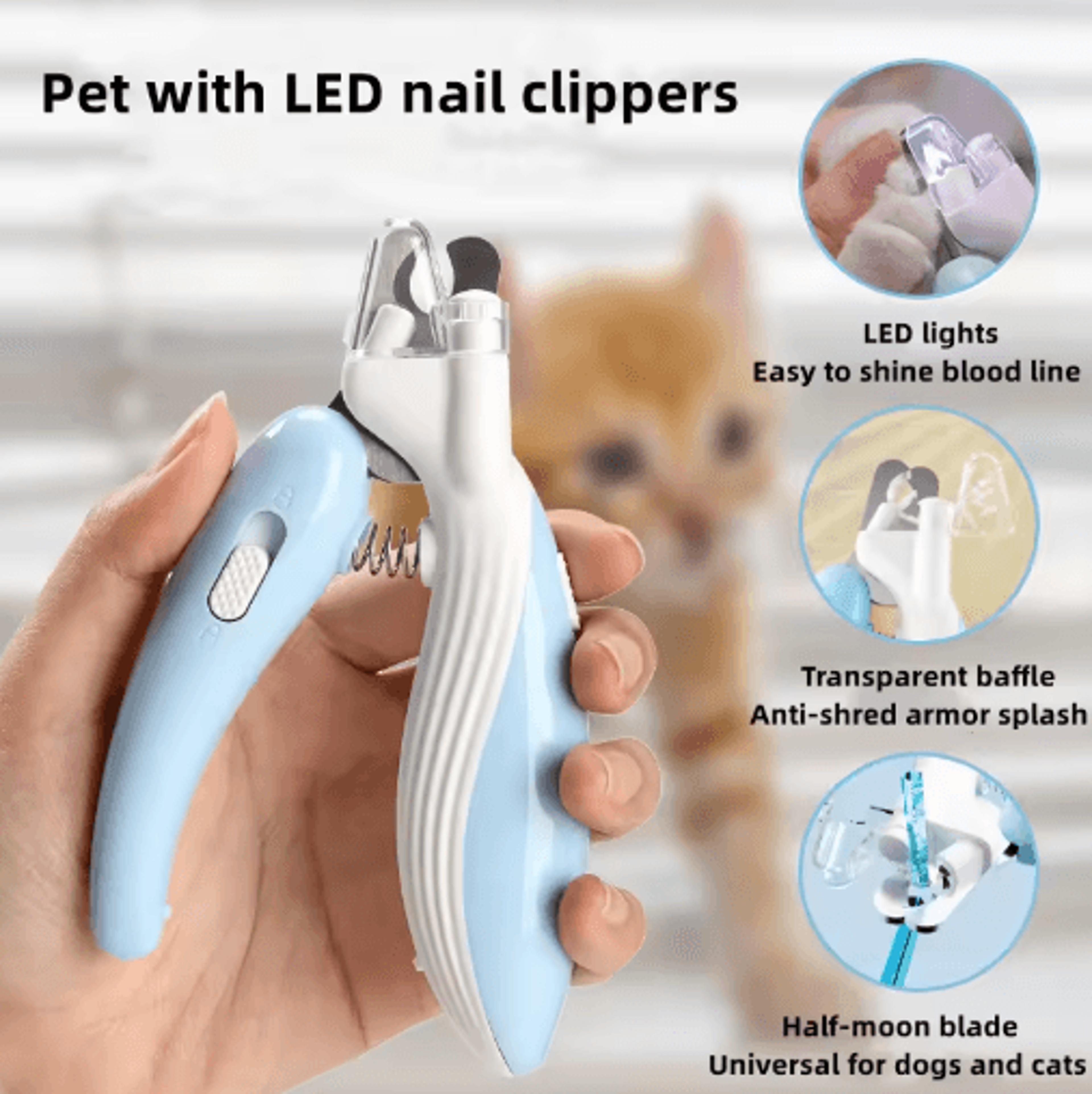 trimease led pet nail clipper & electric grinder set