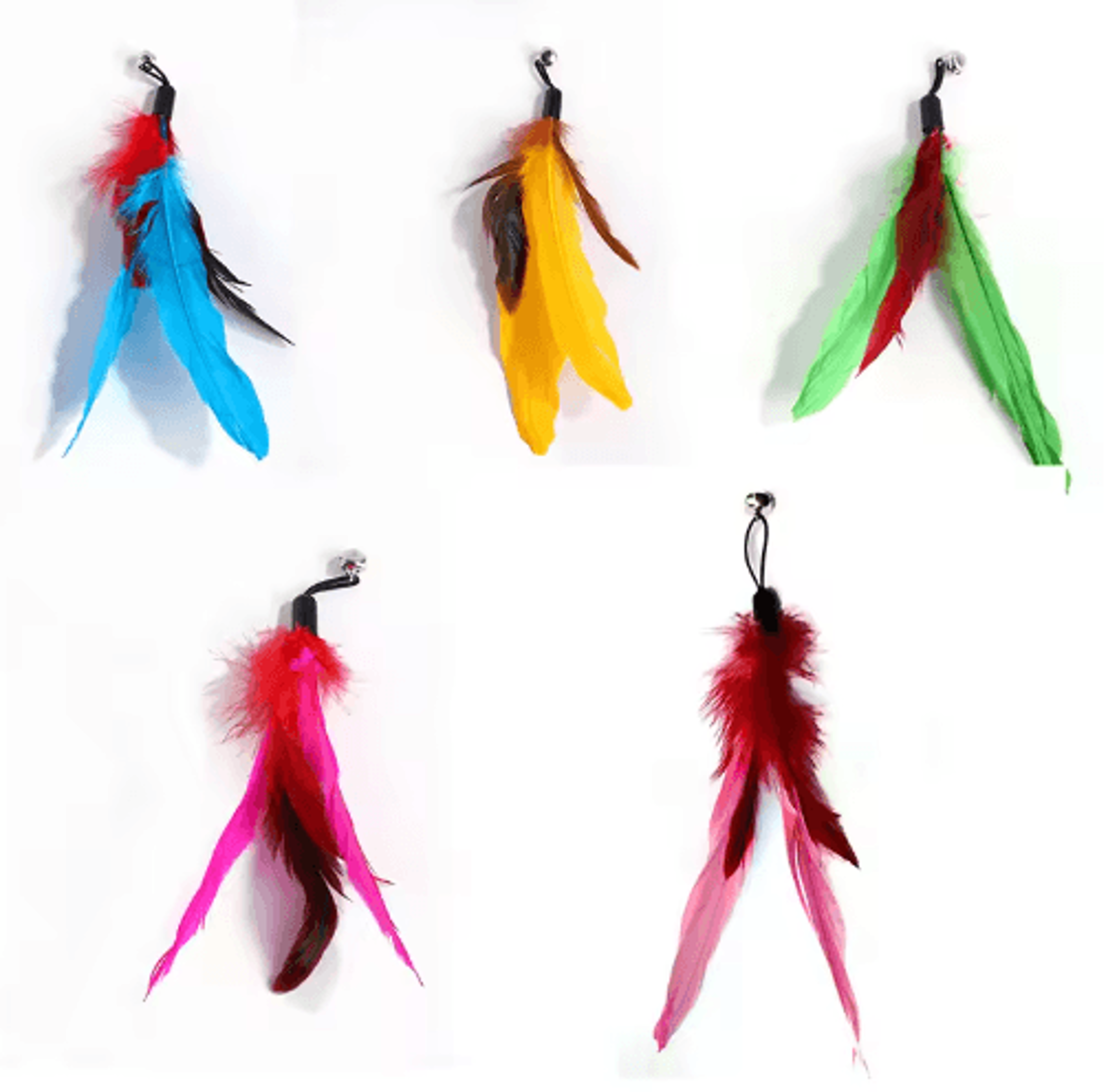 Purr Parts Cat Toy Refill Set  Feather Mouse Worm  Bell Replacement Accessories For Interactive Cat 13