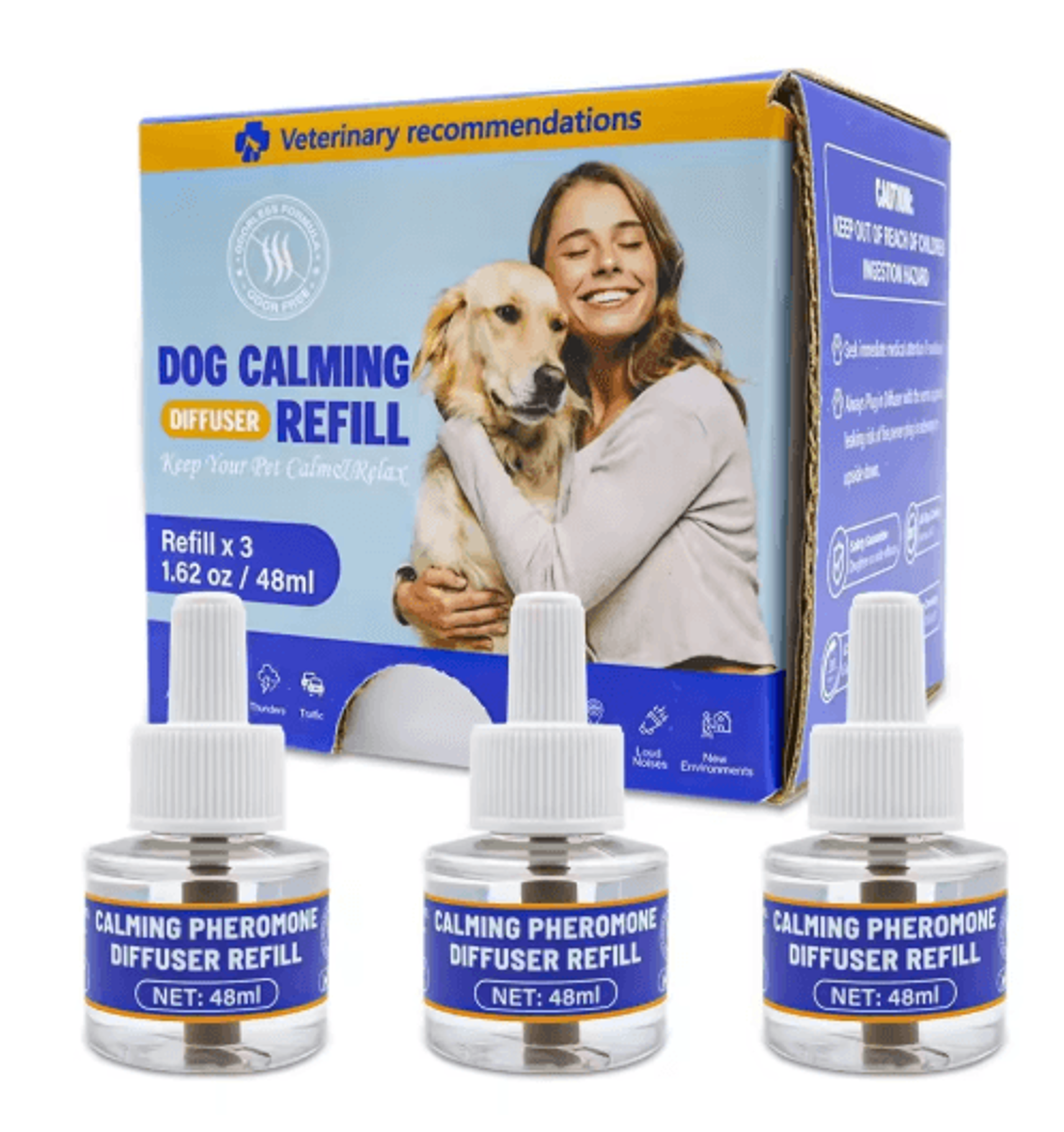 Calm Harmony 4in1 Pet Pheromone Diffuser Set Odorless Stress Relief For Cats  Dogs 1