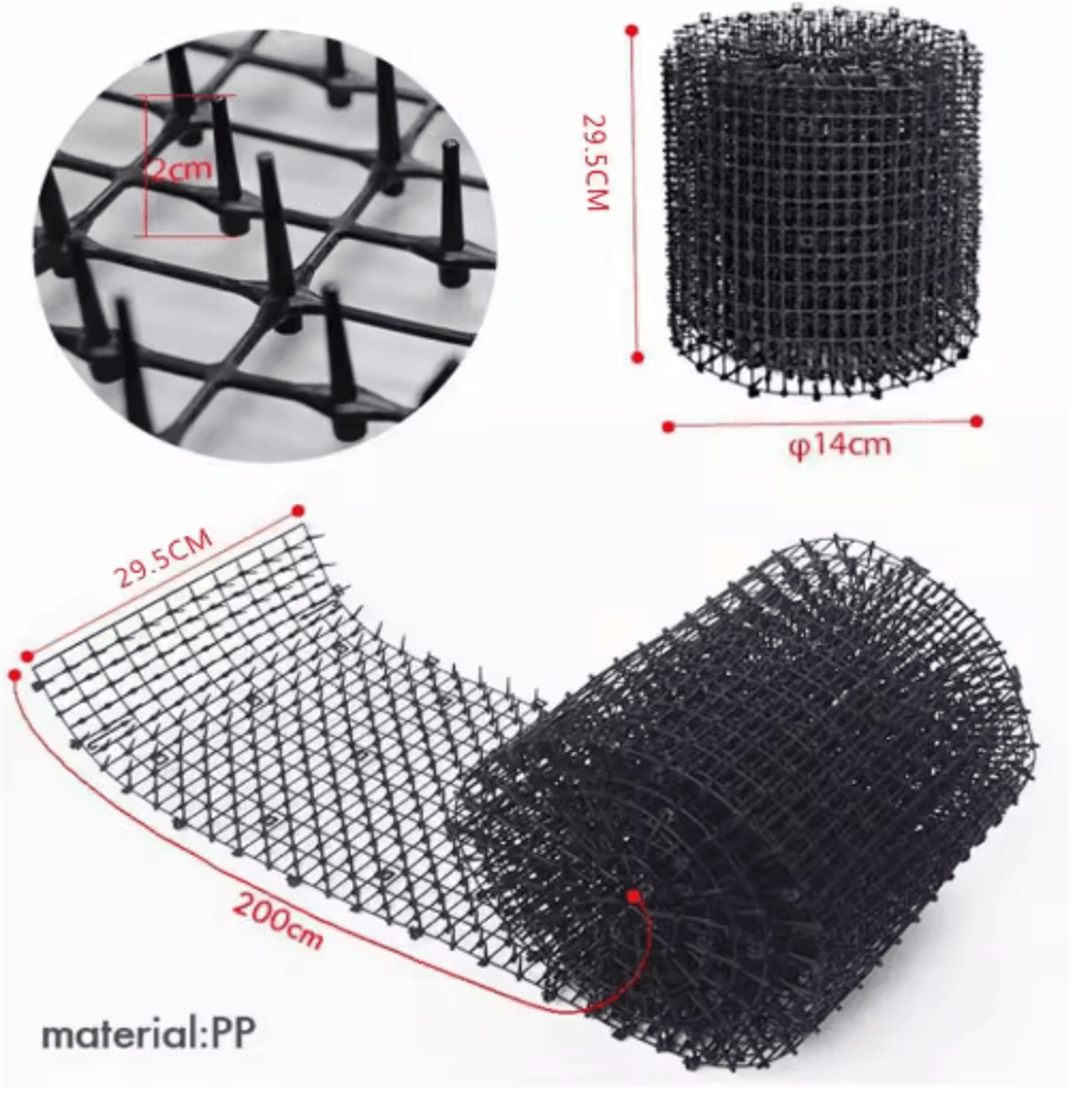 Garden Cat Scat Mat Spike Deterrent For Pets And Garden Protection 7