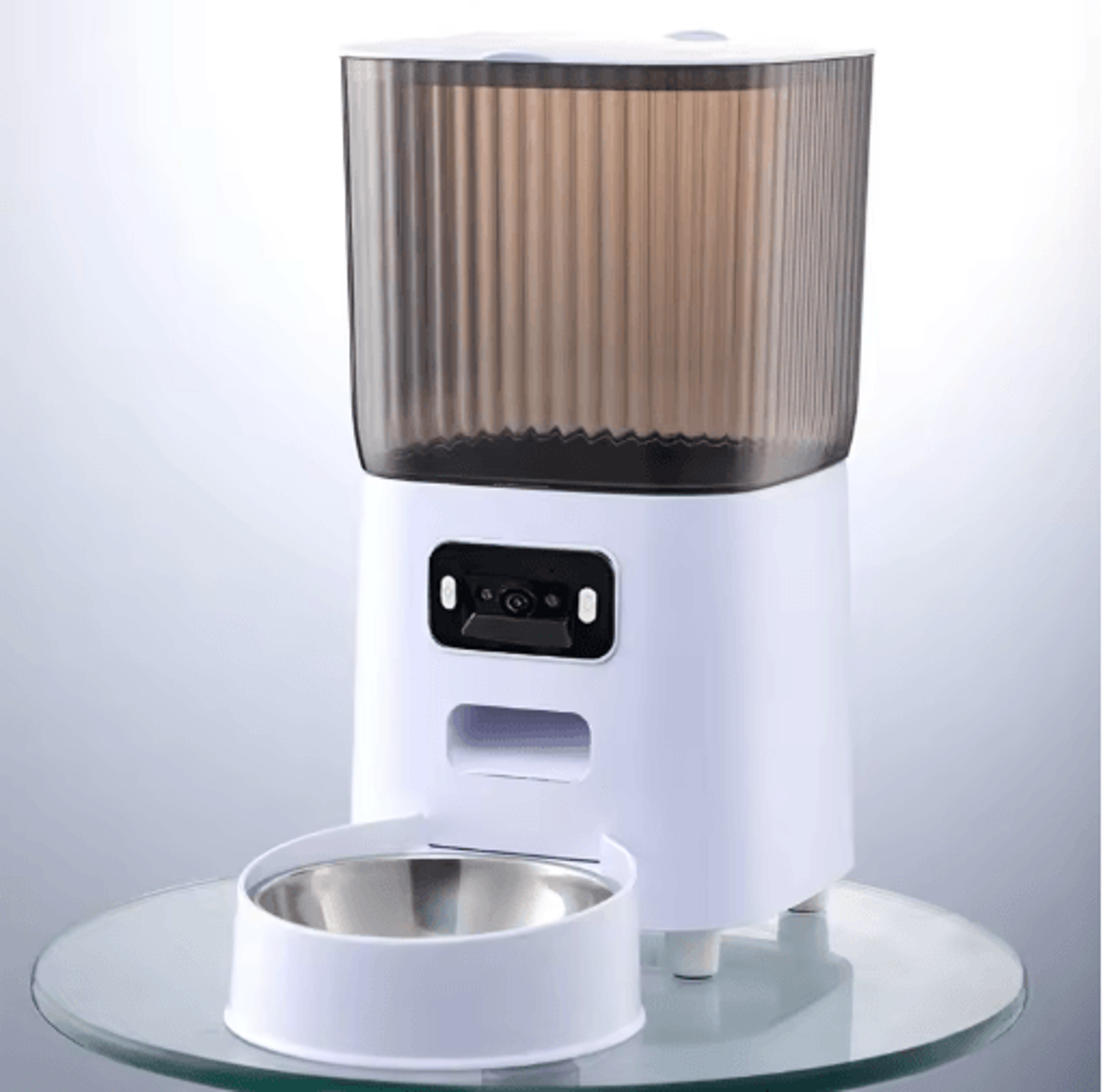 Smart Automatic Pet Feeder With Camera And Voice Recorder  5L Dual Bowl Food Dispenser 3