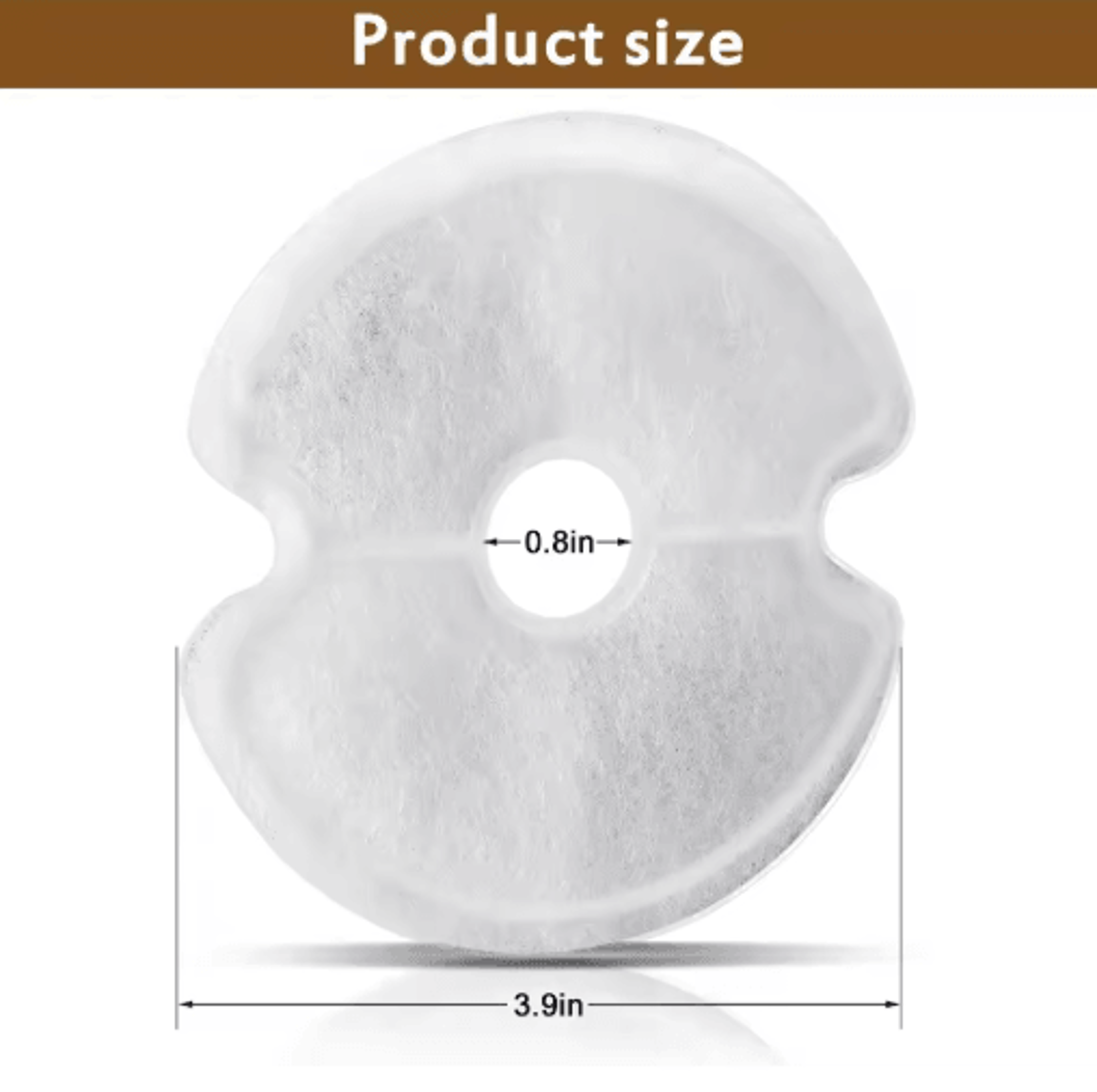 MultiLayer Cat Water Fountain Replacement Filters For Cleaner Pet Water 48 Pack 3