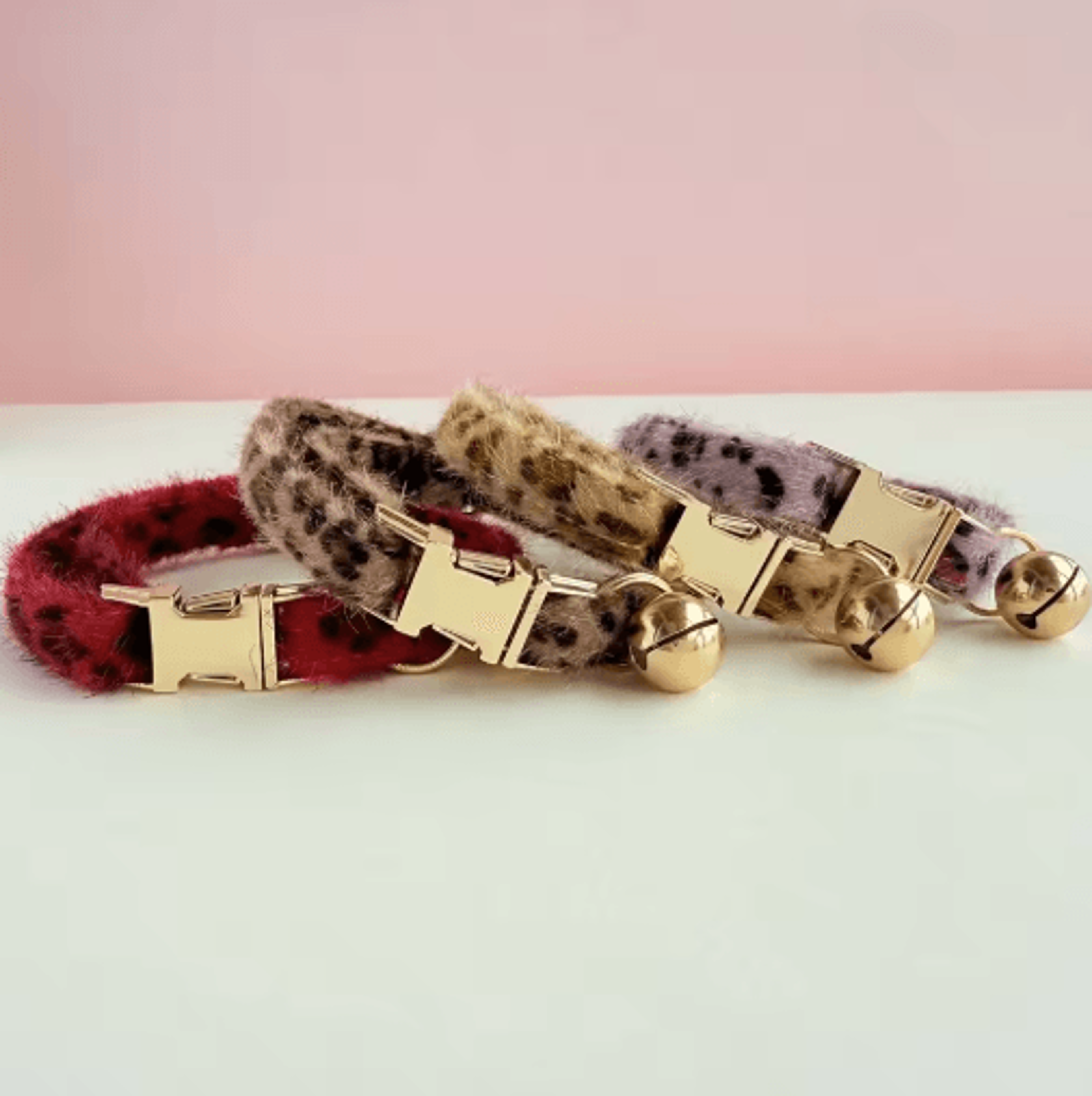 Personalized Leopard Print Cat Collar With Bell  Custom Name Tag 9