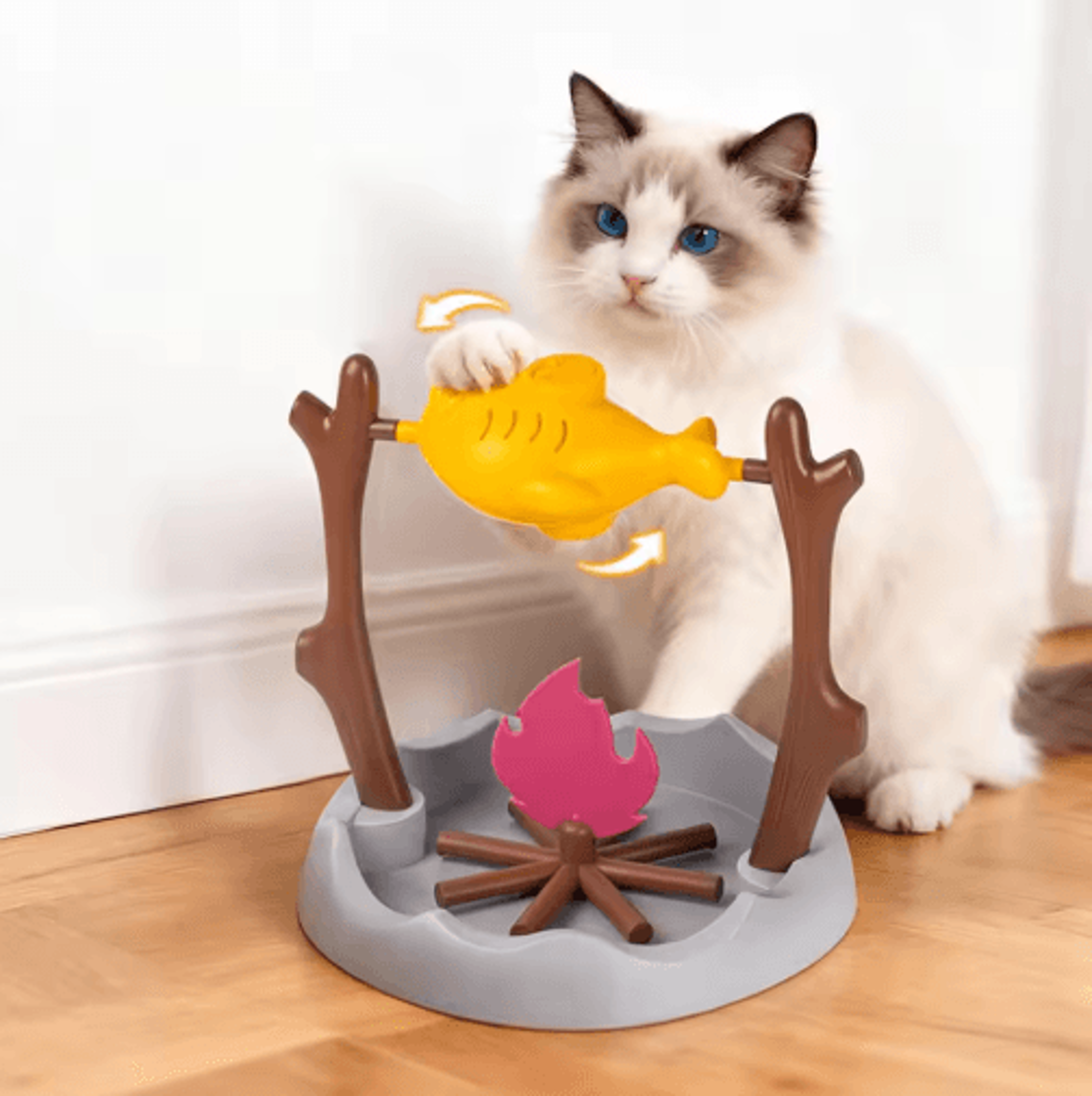 360 Rotating Slow Feeder Toy For Cats  Interactive Treat  Snack Dispenser 1