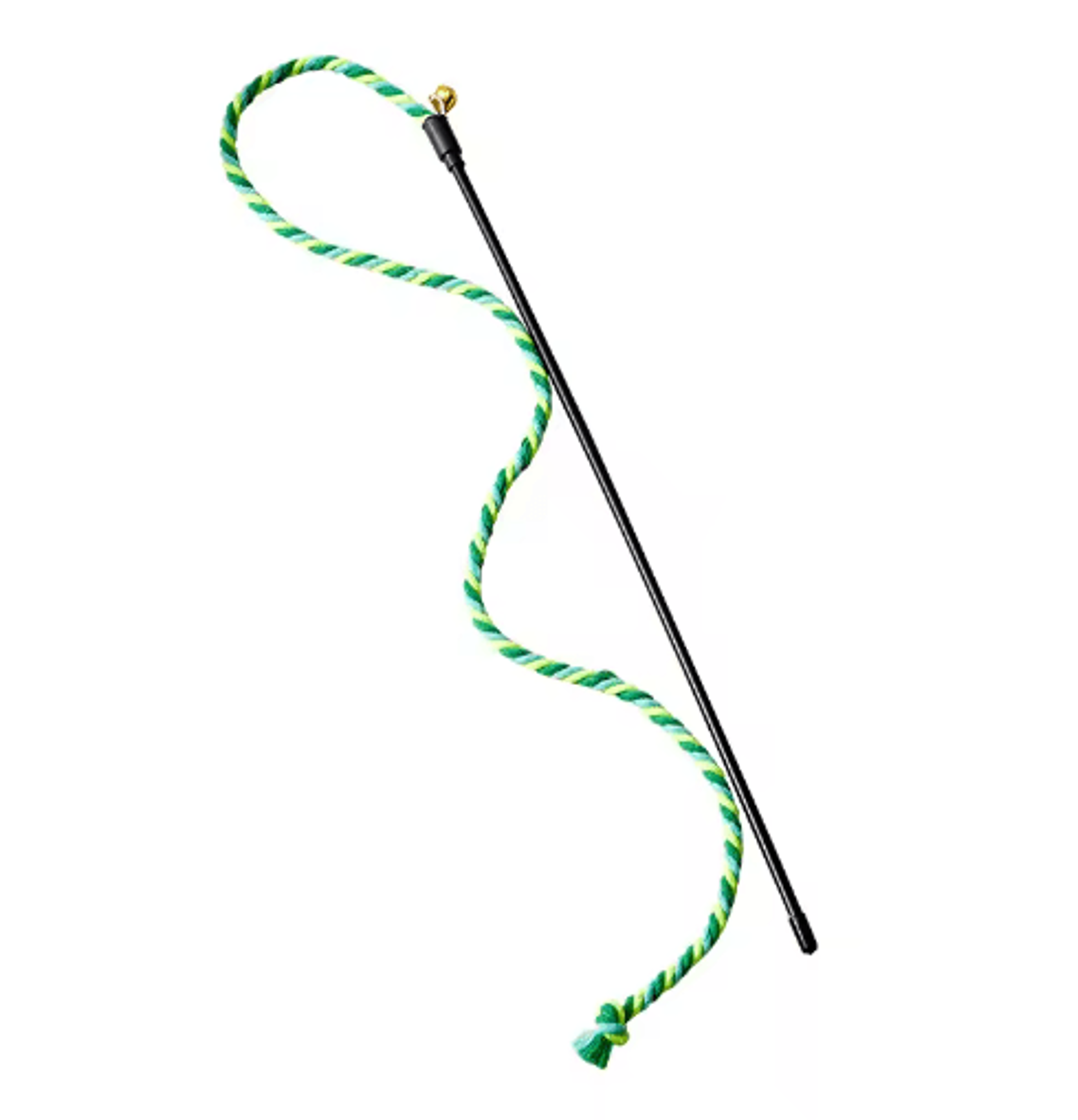 Interactive Feather Cat Wand Toy With Satin Ribbons  Bell 9