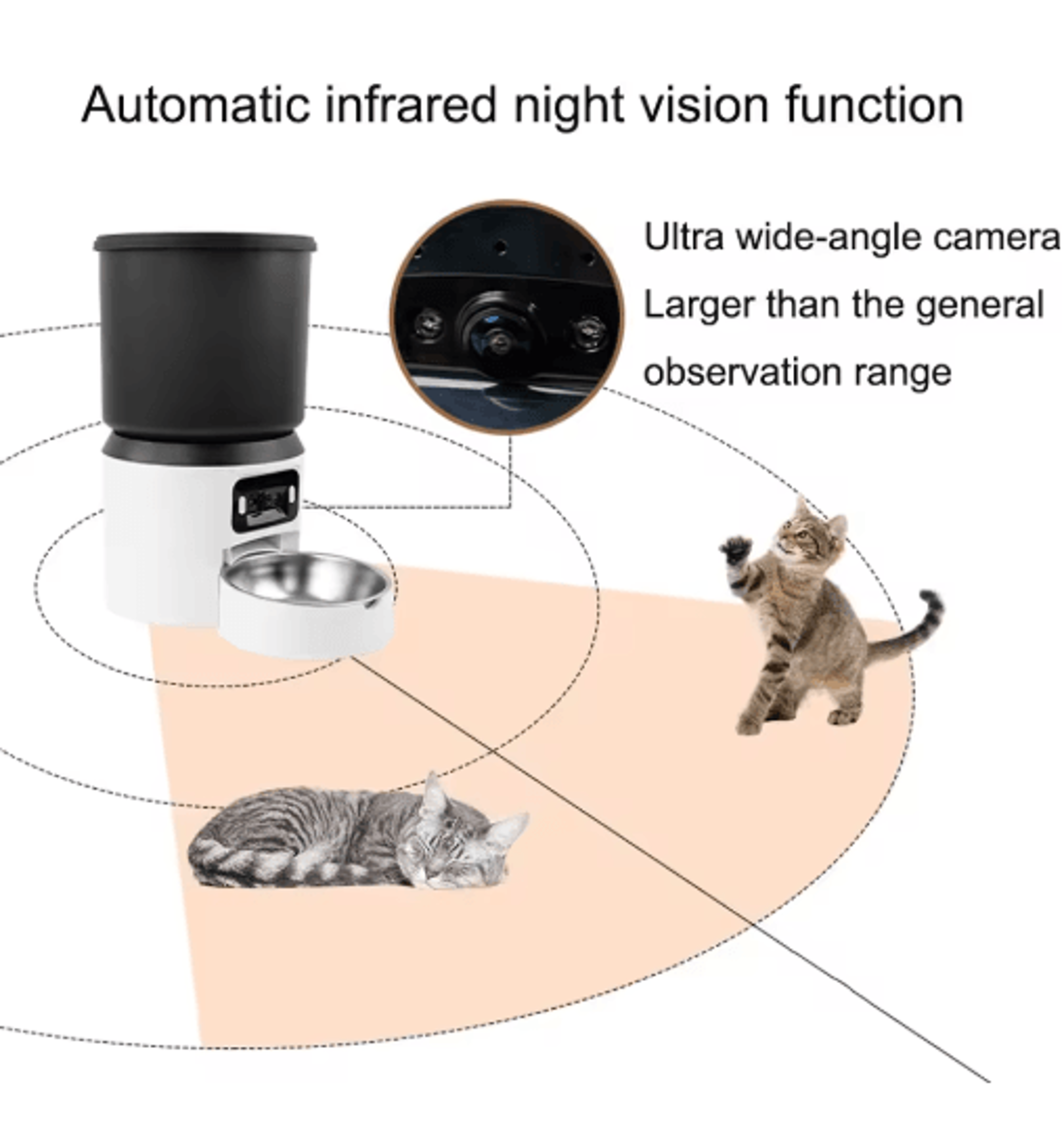 Smart 4L Automatic Pet Feeder With Camera  Timed Feeding Control 6