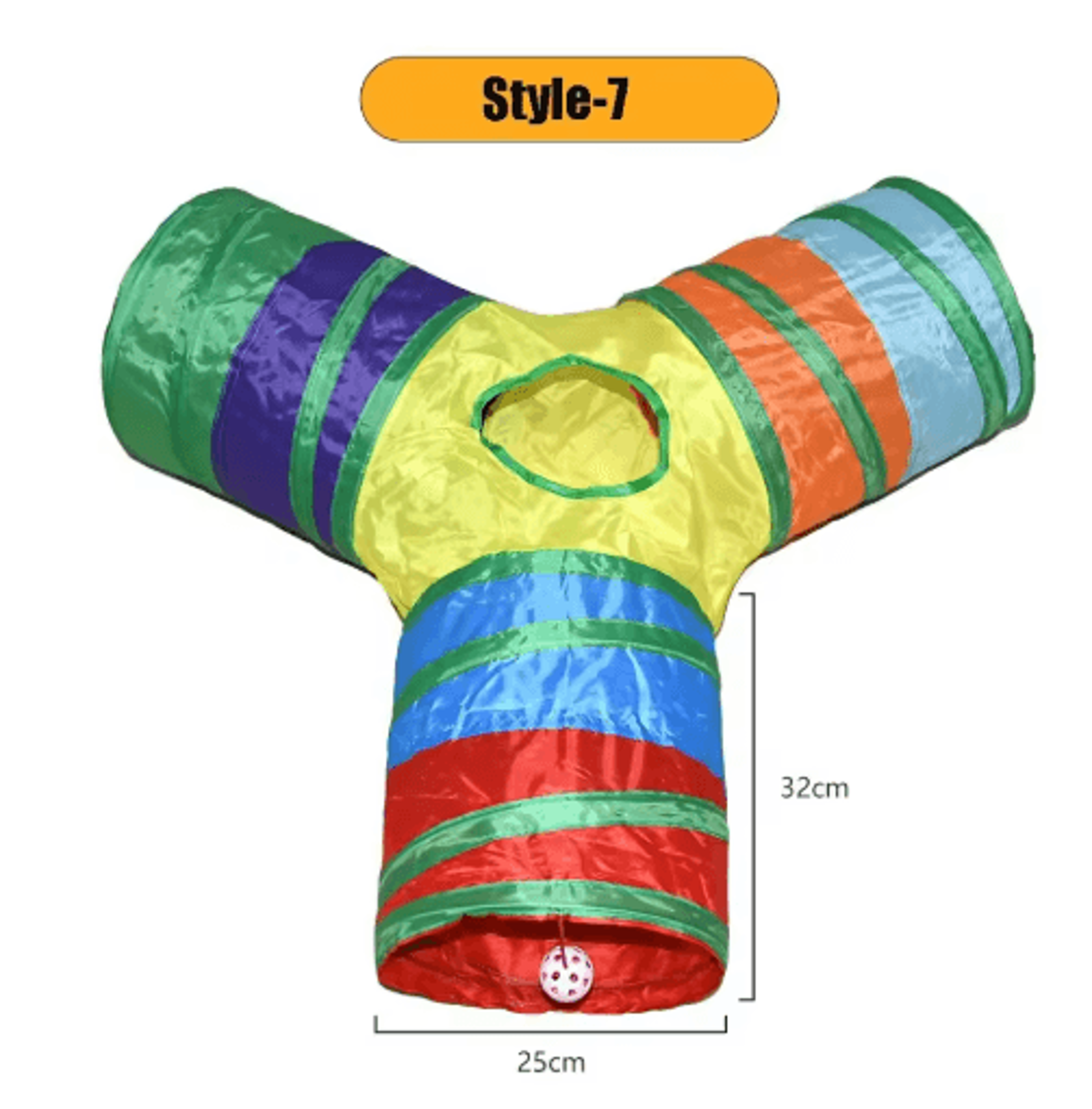 Foldable Cat Tunnel Toy For Interactive Play Exercise  Exploration 6