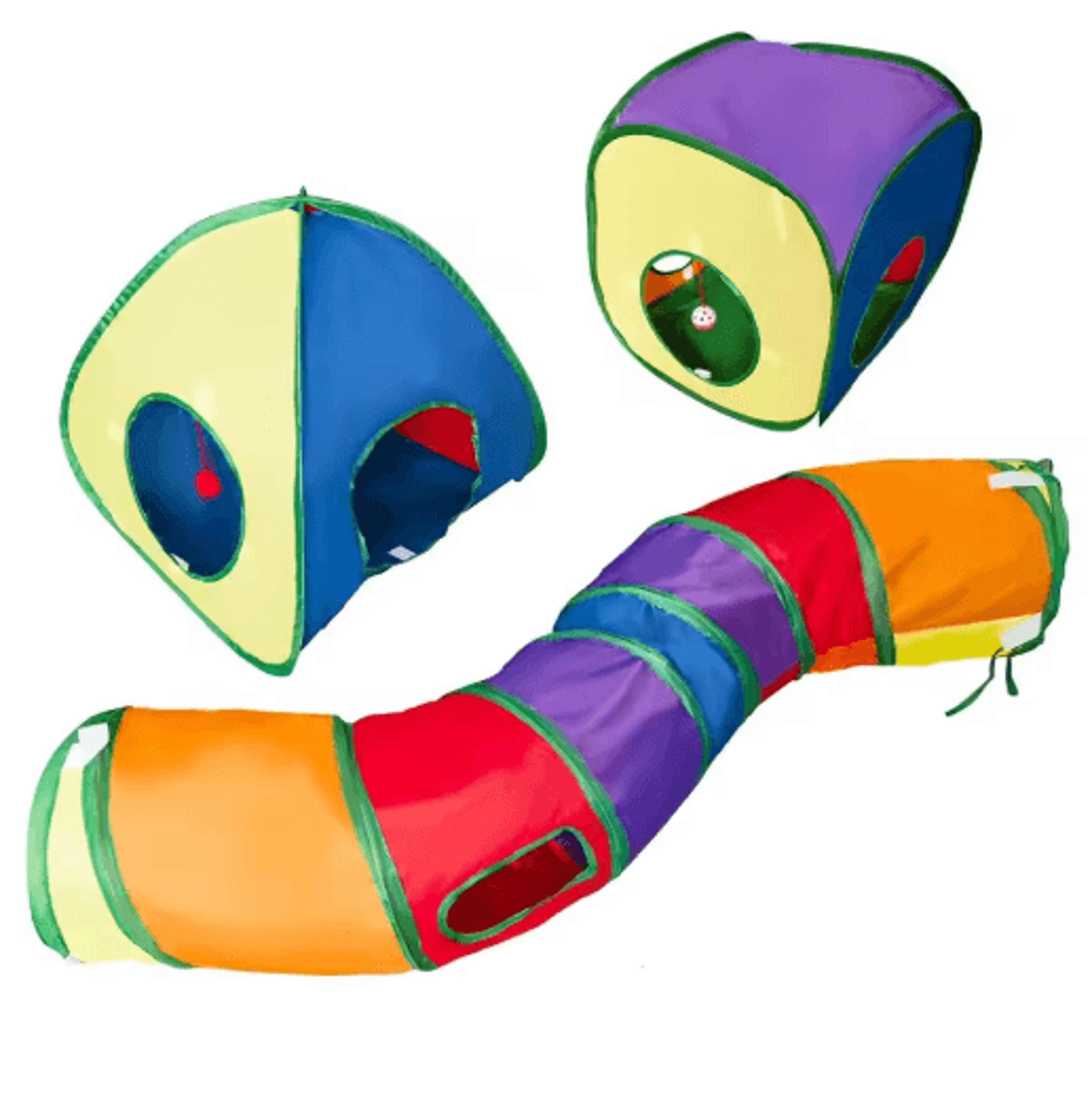 Foldable Cat Tunnel Toy For Interactive Play Exercise  Exploration 14