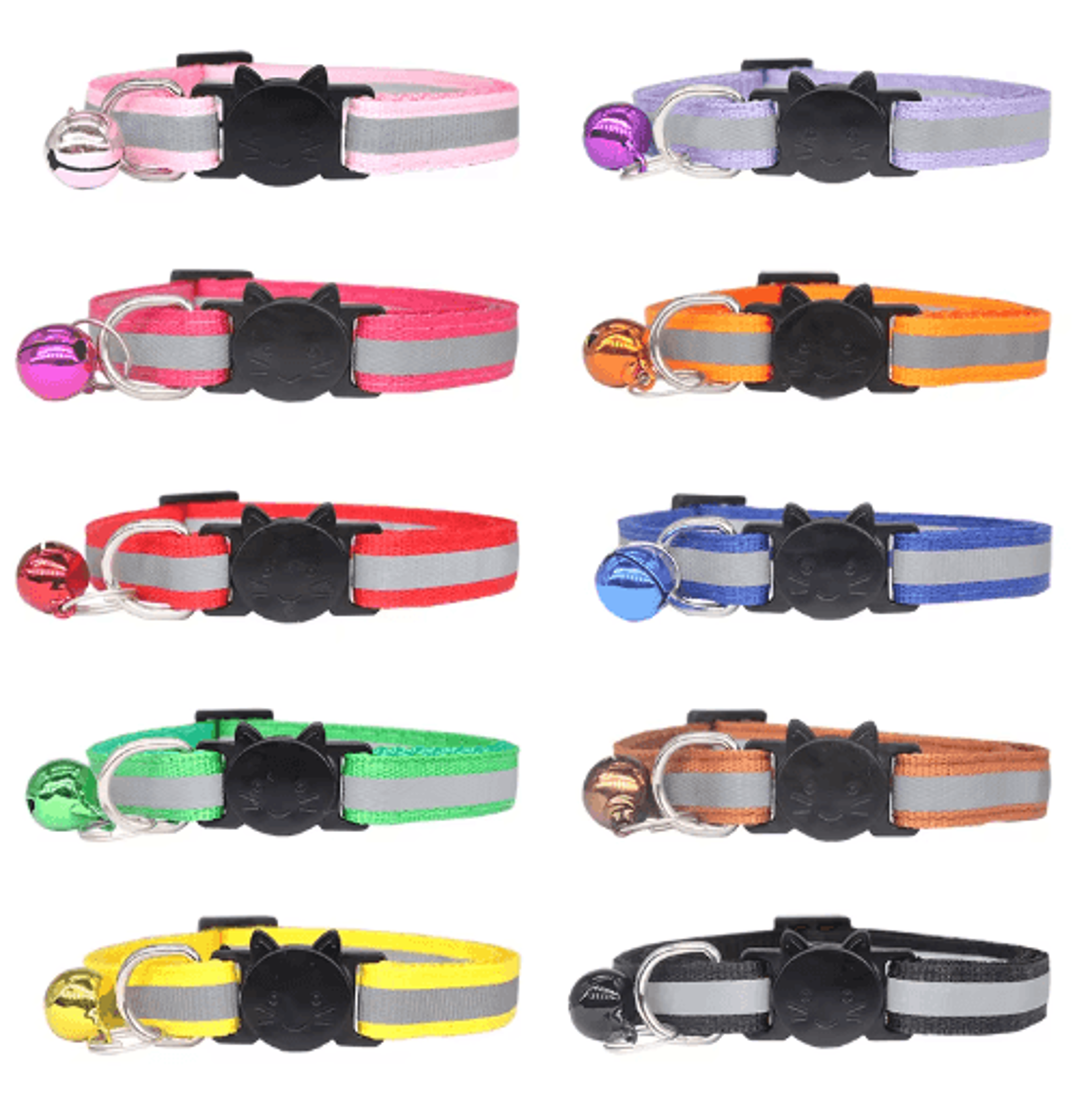 Personalized Reflective Cat Collar With Free Engraving  Safety Buckle 12