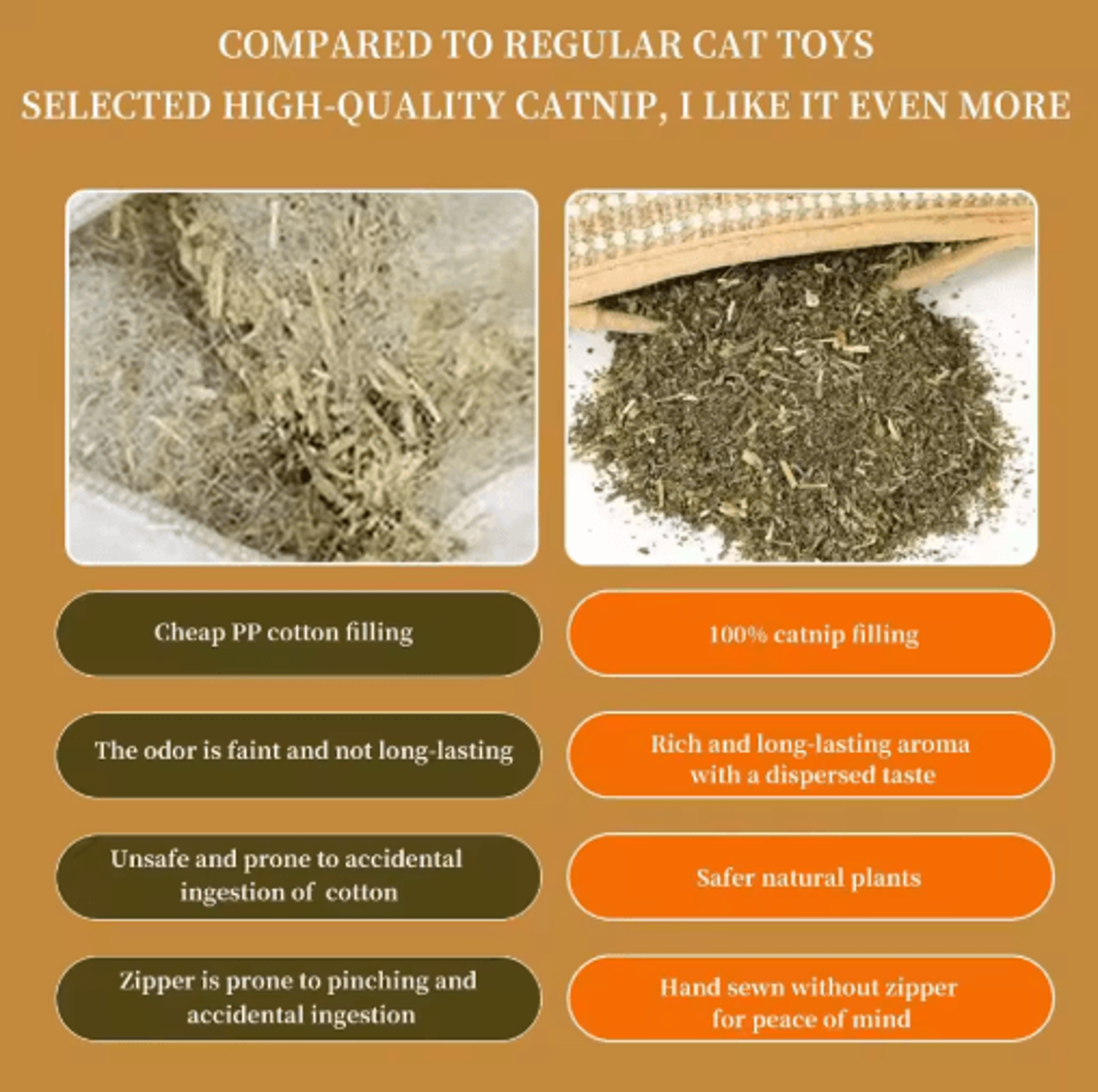 Catnip Kicker Pillow Toy For Interactive Play Chewing  Scratching Fun 4