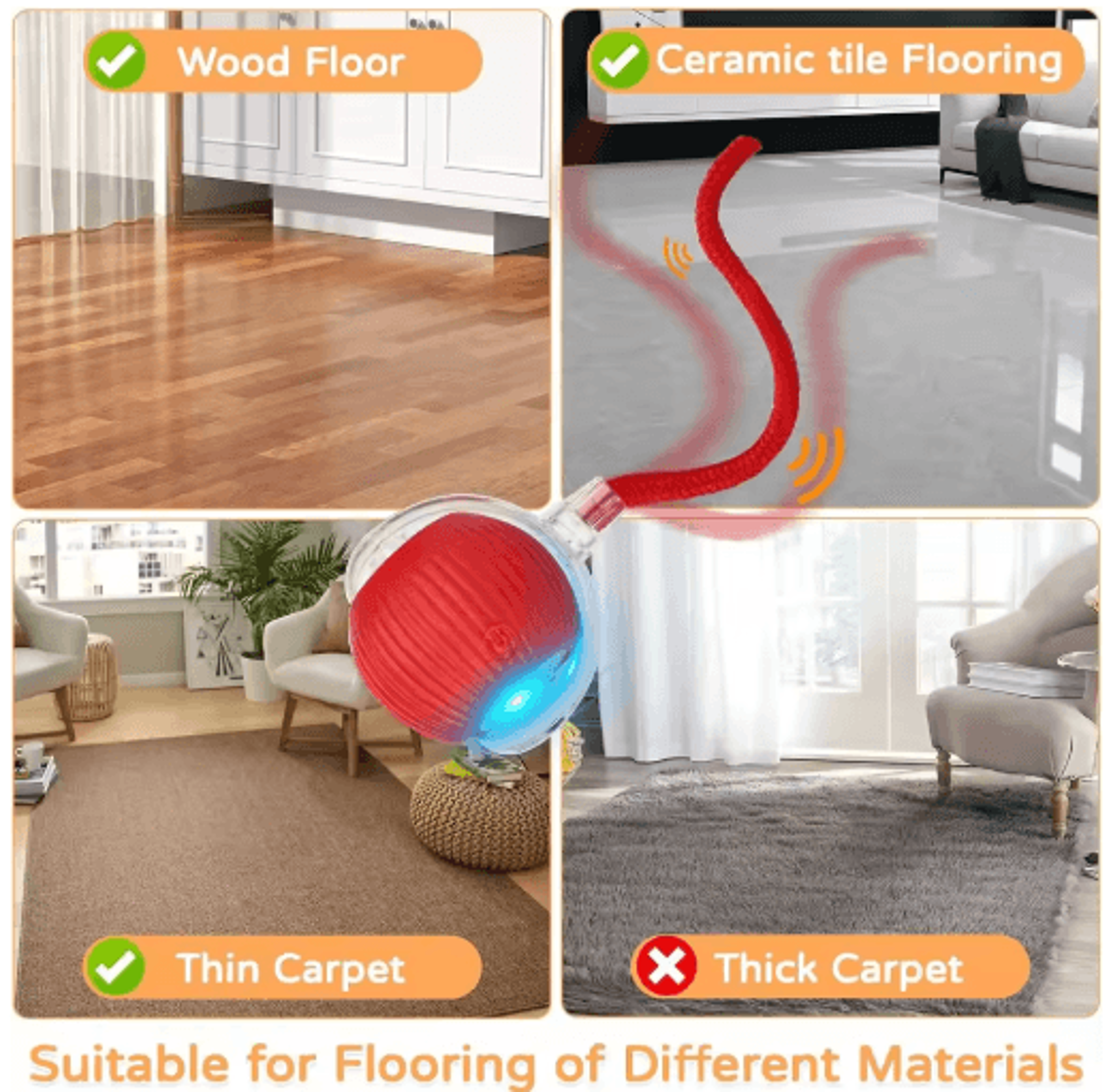 Smart MouseChase Interactive Rolling Ball For Cats  Small Pets 6