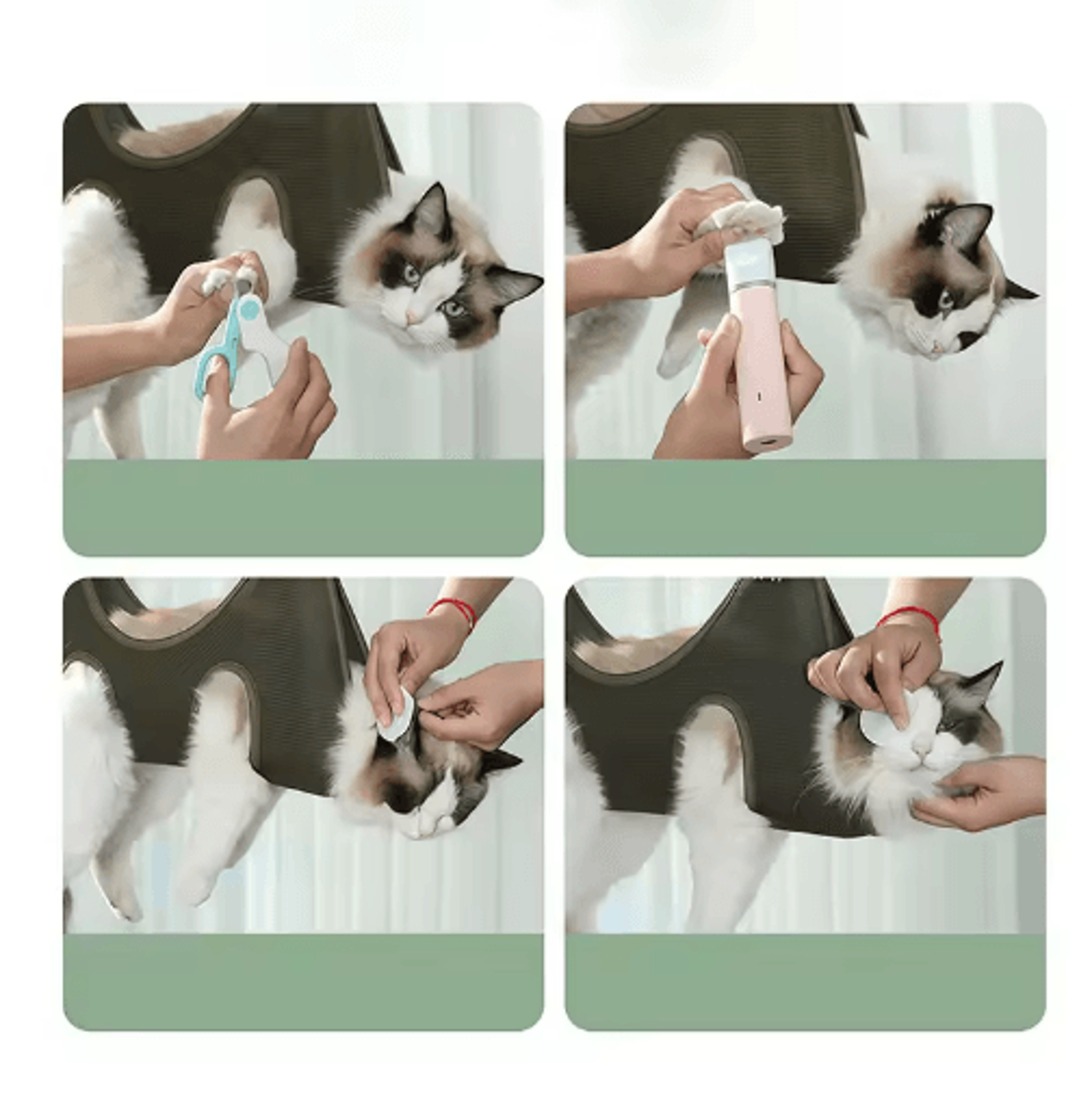 Adjustable Pet Grooming Hammock For Nail Trimming Bathing  Grooming Care 8