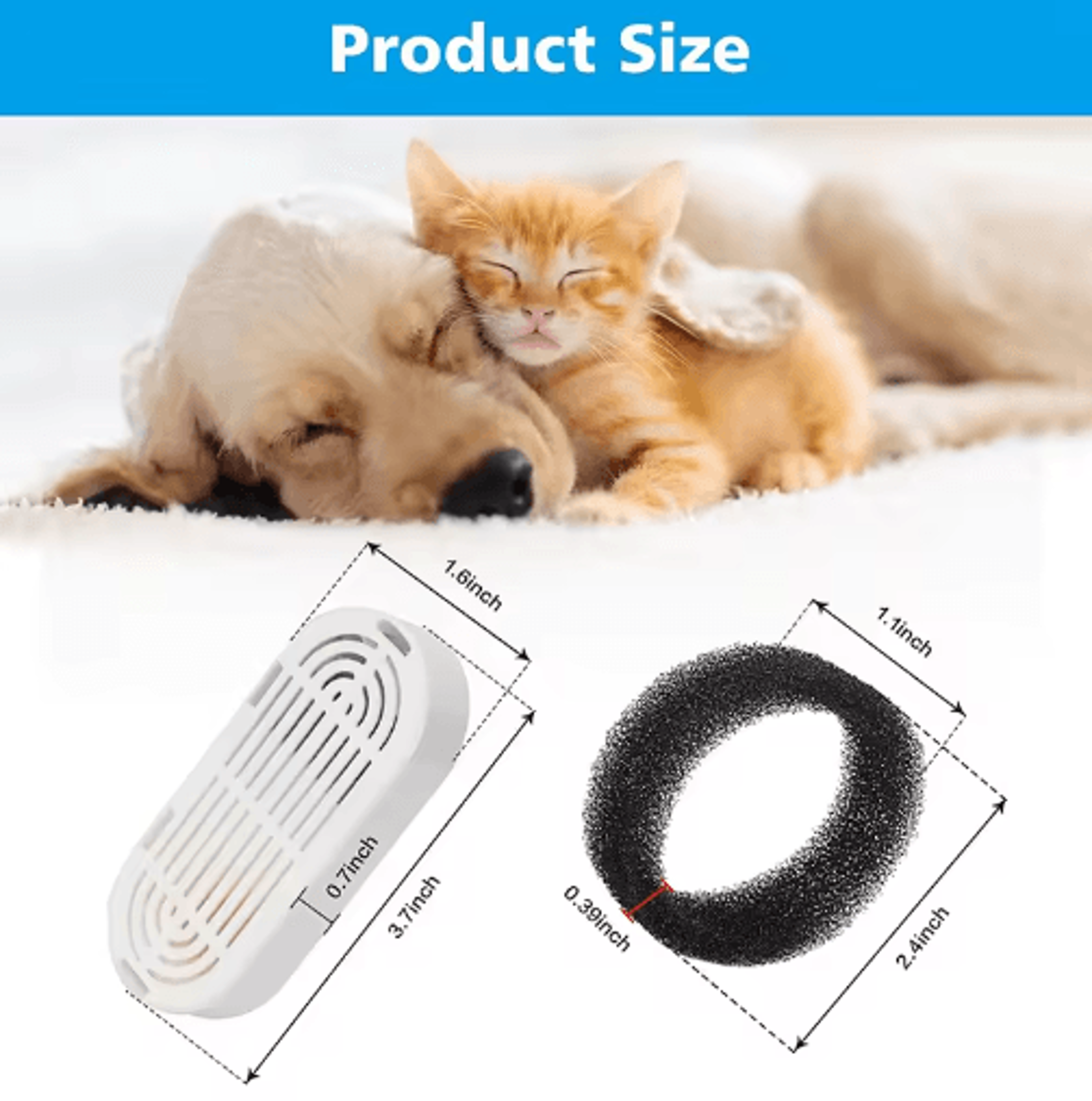 Replacement Water Fountain Filters For Cats  Pets  EasyClean Circulating Filtration System 4