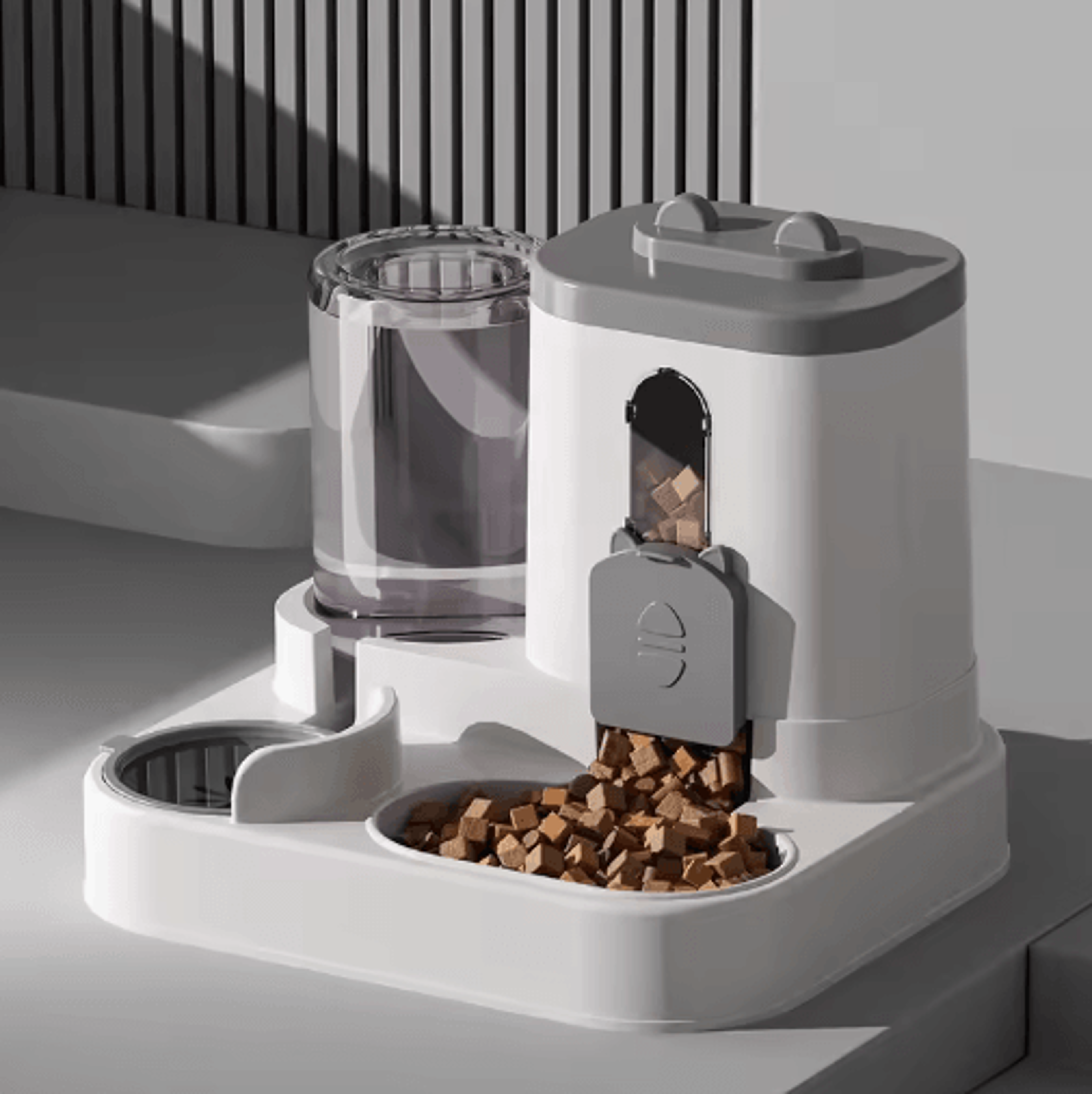 Spill Proof Automatic Pet Feeder  Water Fountain Bowl For Cats And Dogs 4