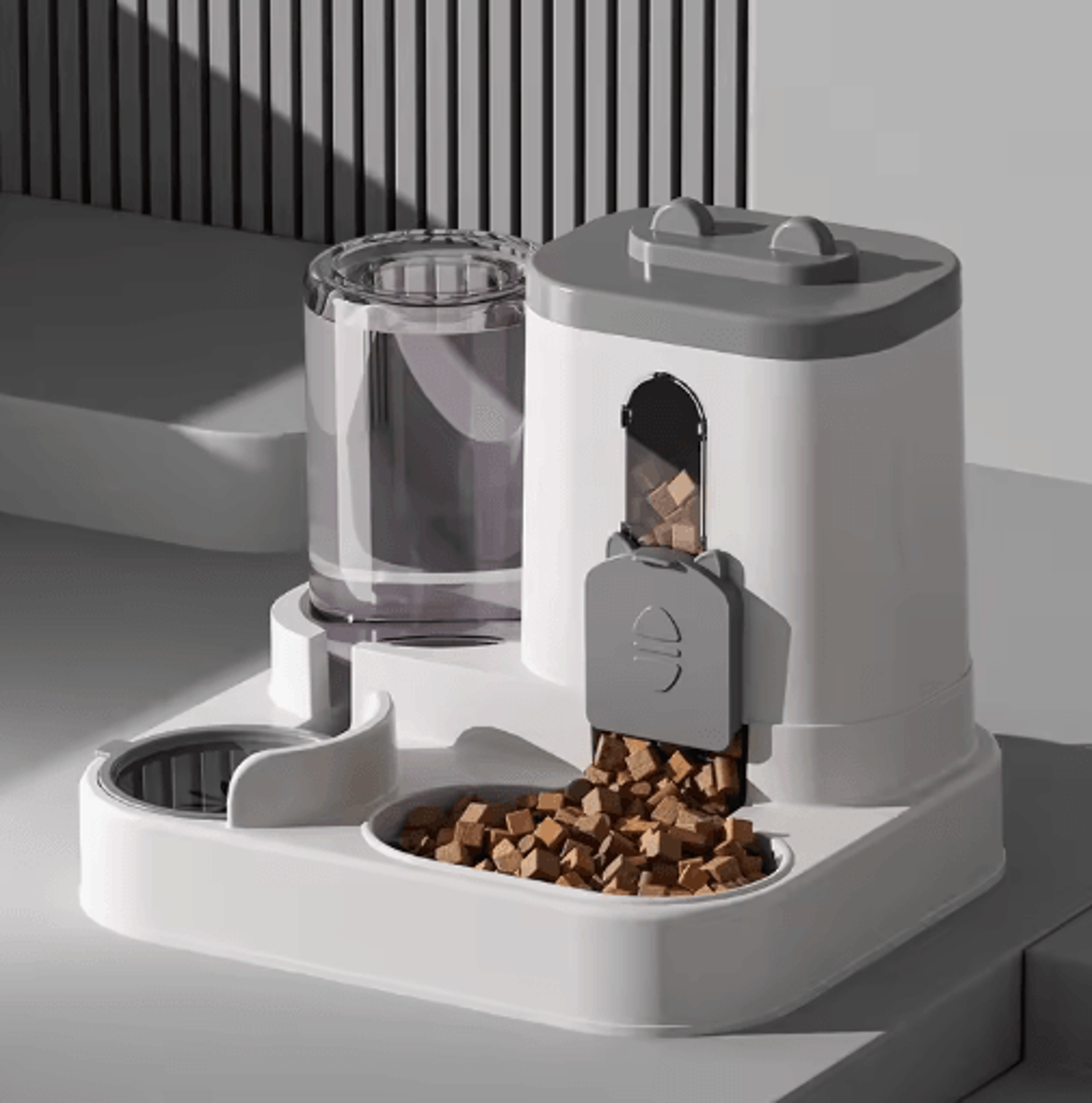 Spill Proof Automatic Pet Feeder  Water Fountain Bowl For Cats And Dogs 6
