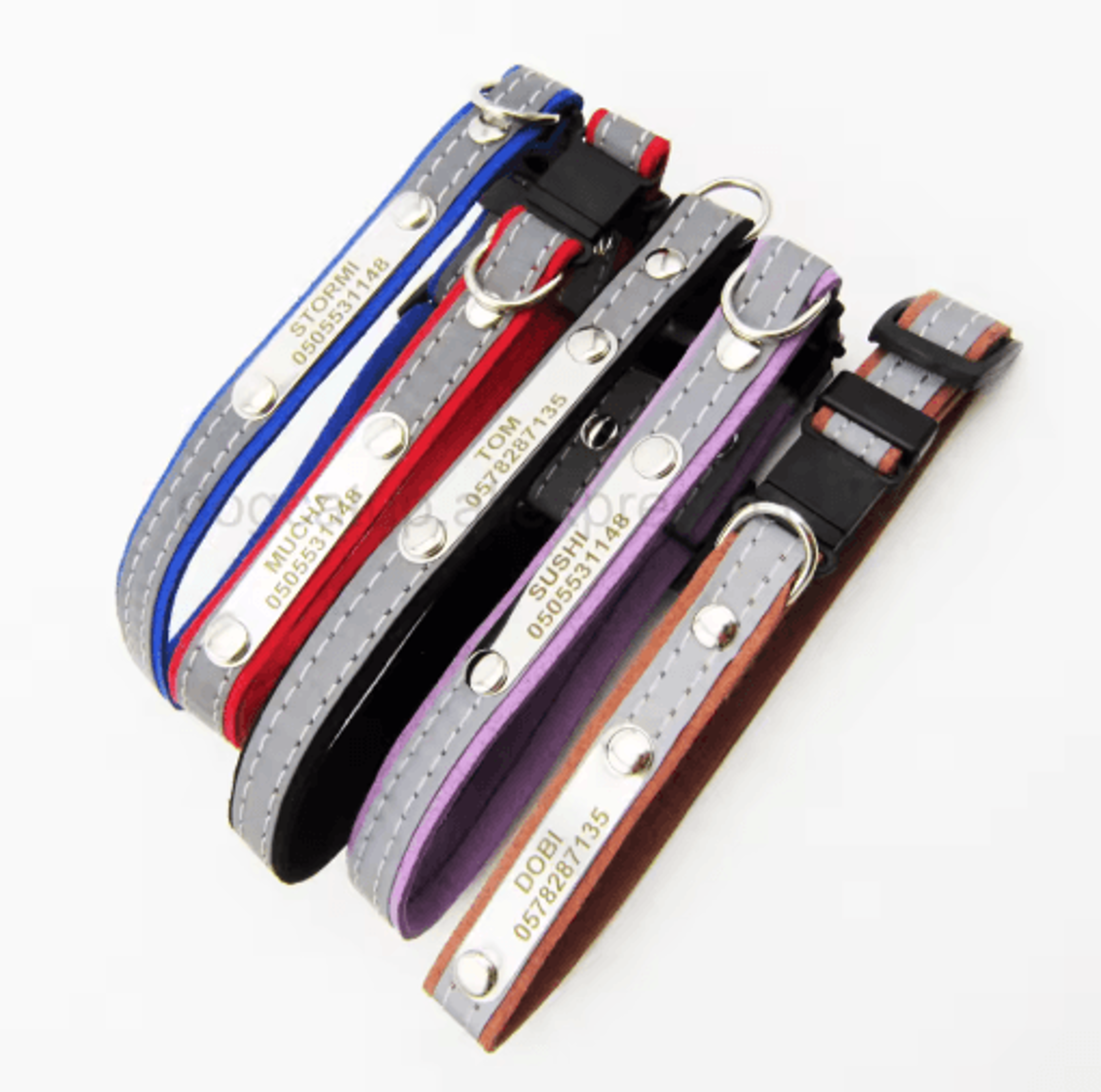 Personalized Reflective Cat Collar With Engraved ID Tag 3in1 Safety Collar For Cats  Small Dogs 7