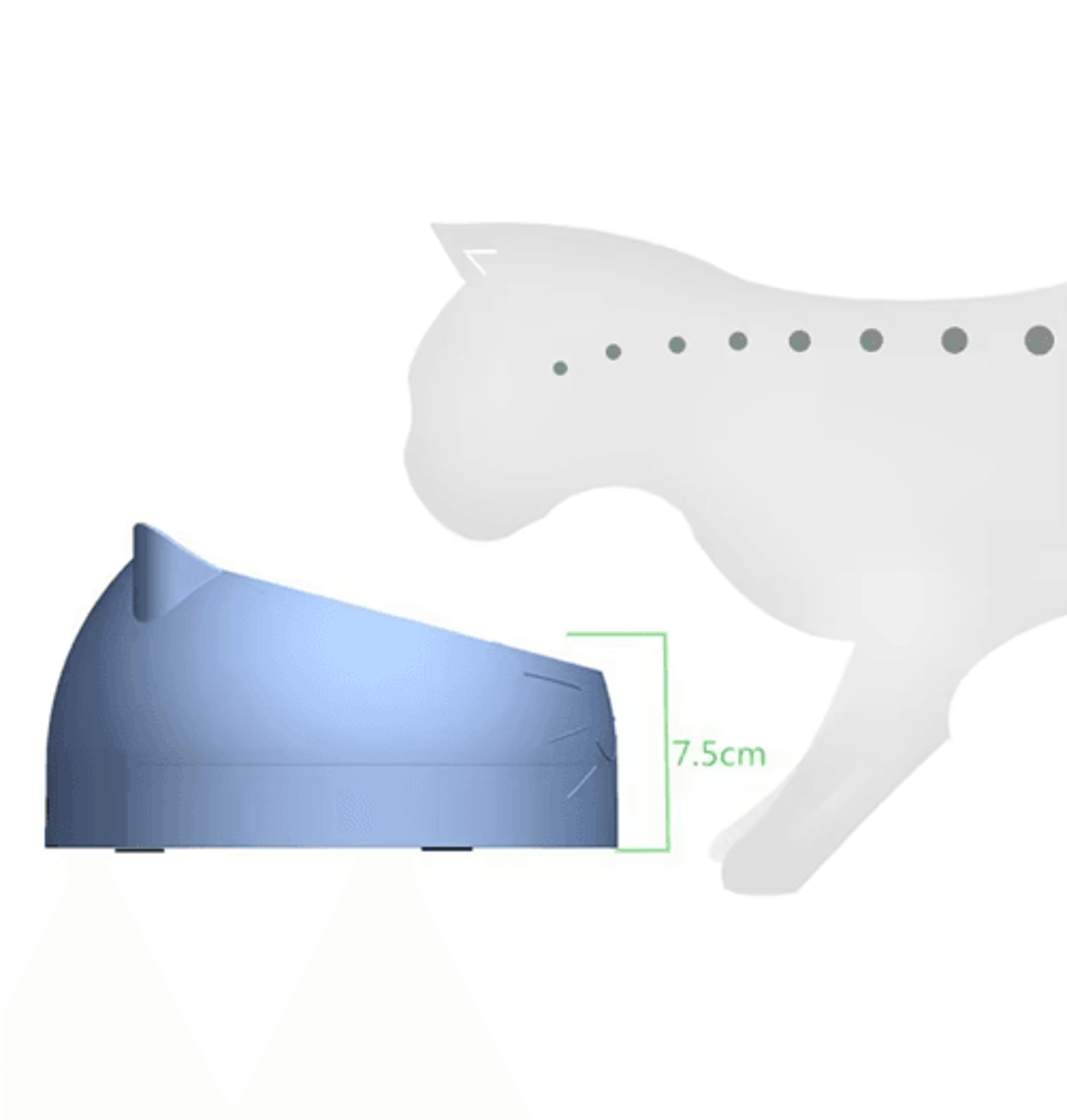15 Tilted Stainless Steel Cat Bowl  Elevated AntiVomiting Pet Feeding Dish 5