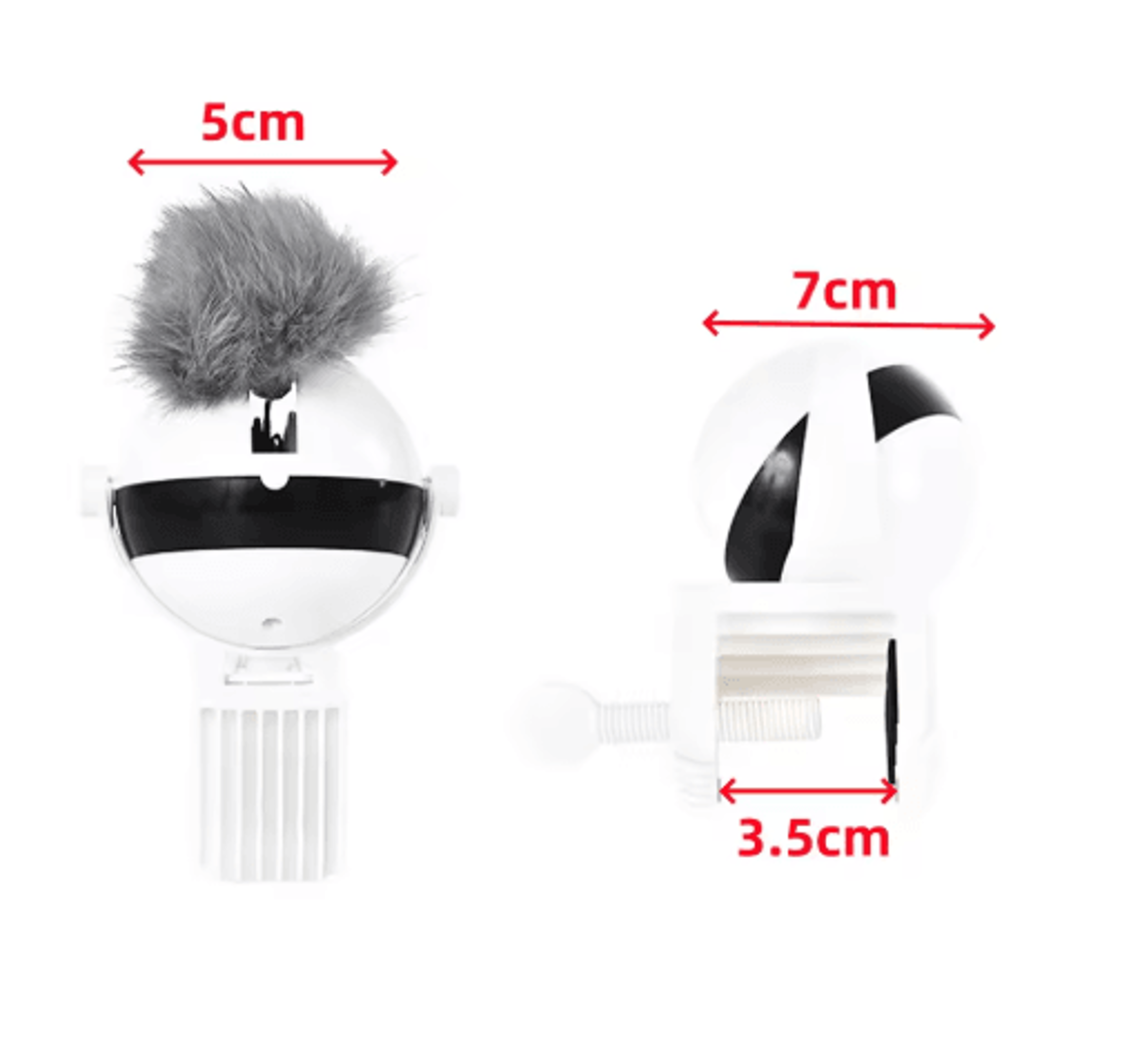 Automatic Retractable Cat Teaser Ball  Interactive Electric Motion Toy For Cats 1
