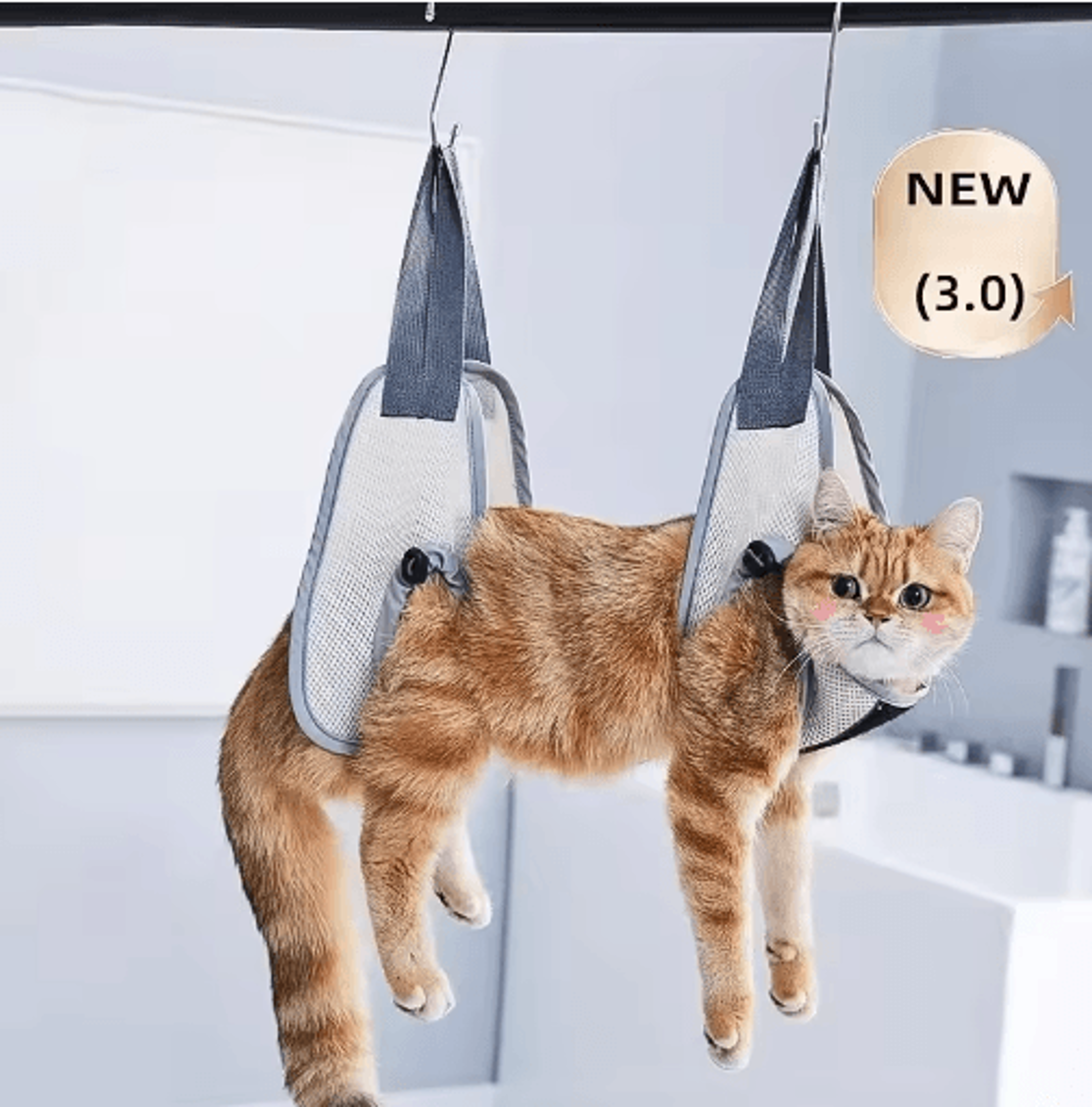 Adjustable Pet Grooming Hammock  Nail Trimming  Grooming Helper For Cats And Dogs 0