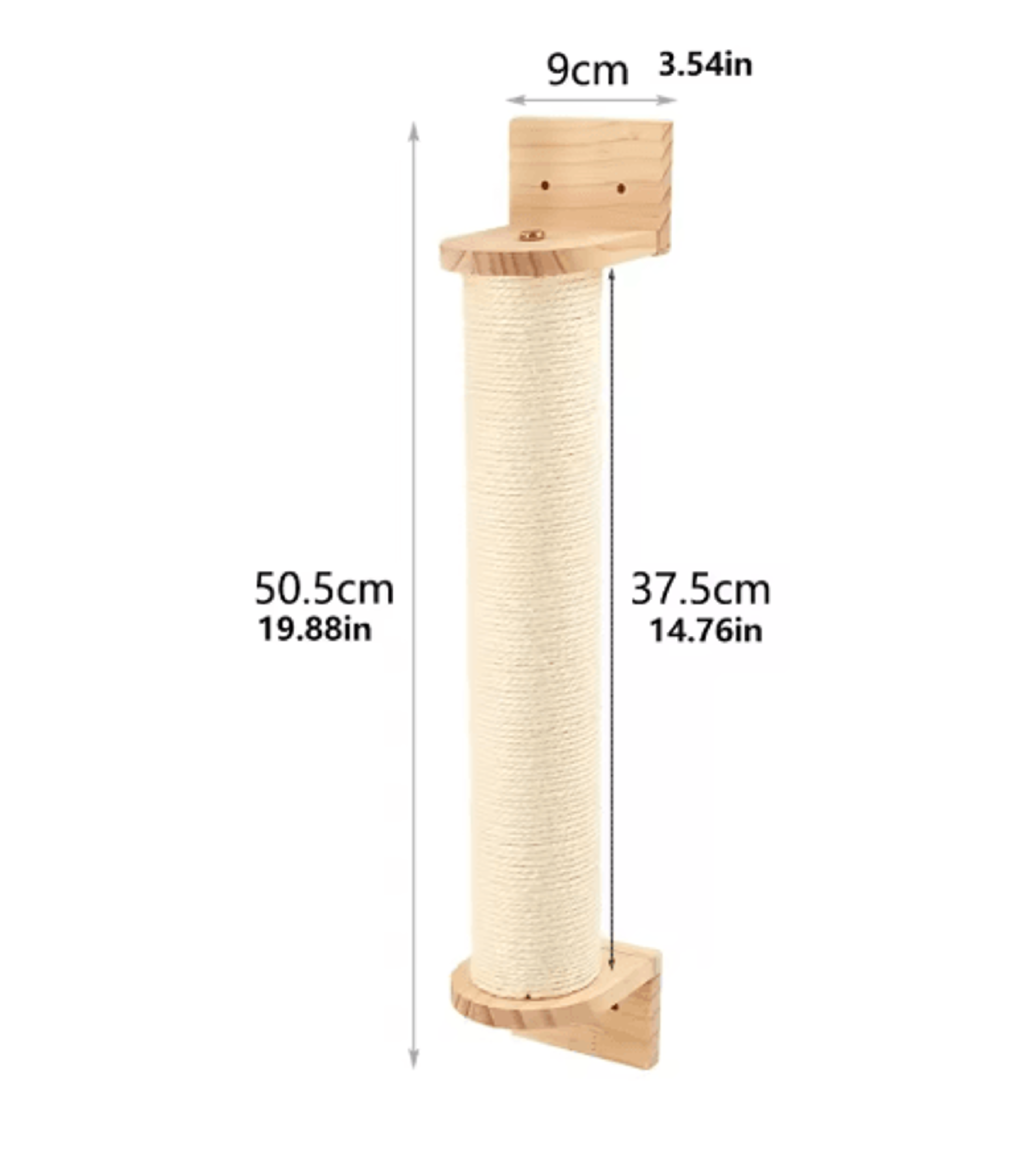 WallMounted Cat Climbing Shelf Set Cat Ladder Scratching Post  Cozy Hideaway House 4