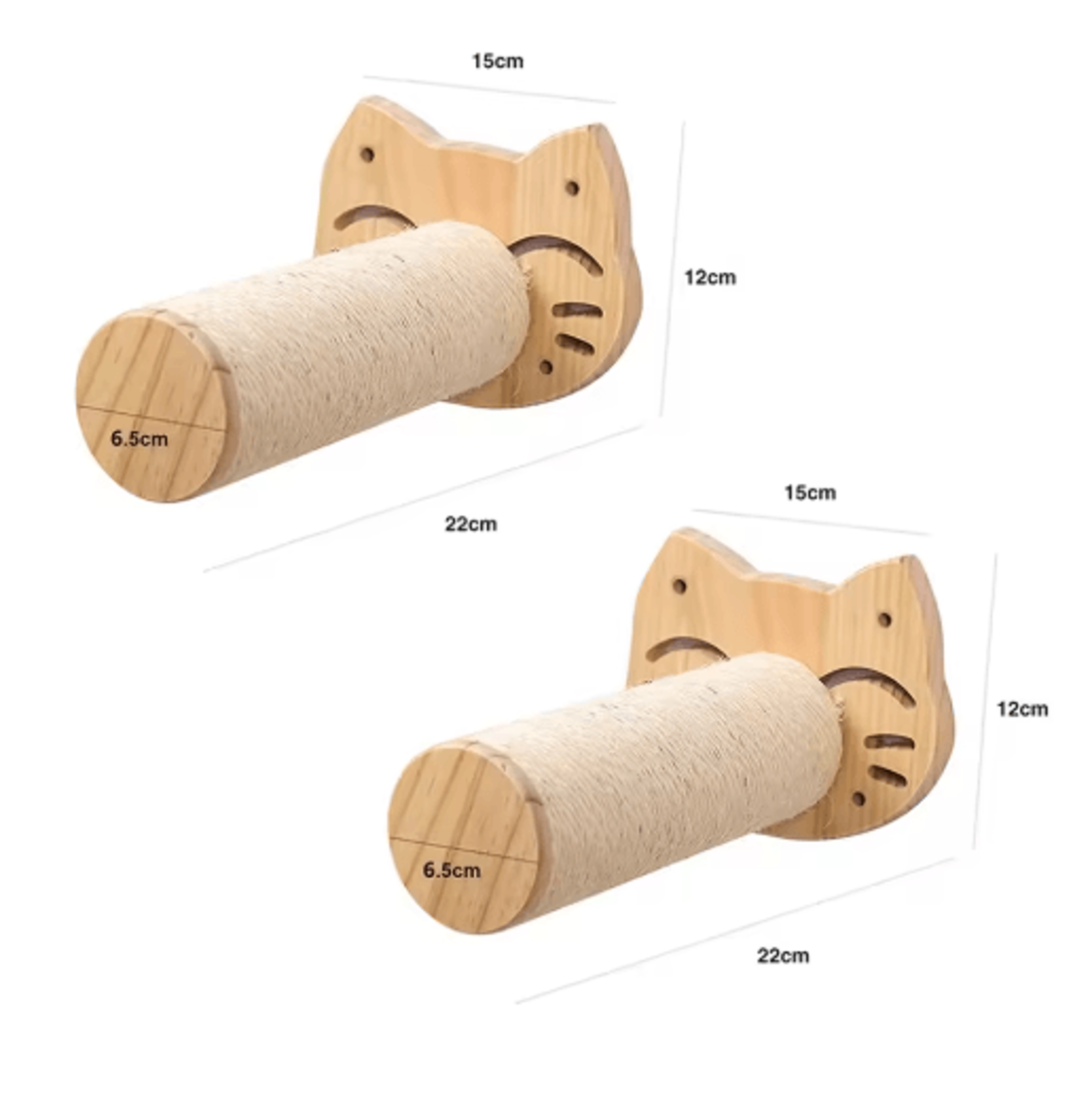 WallMounted Cat Climbing Shelf Set Cat Ladder Scratching Post  Cozy Hideaway House 5