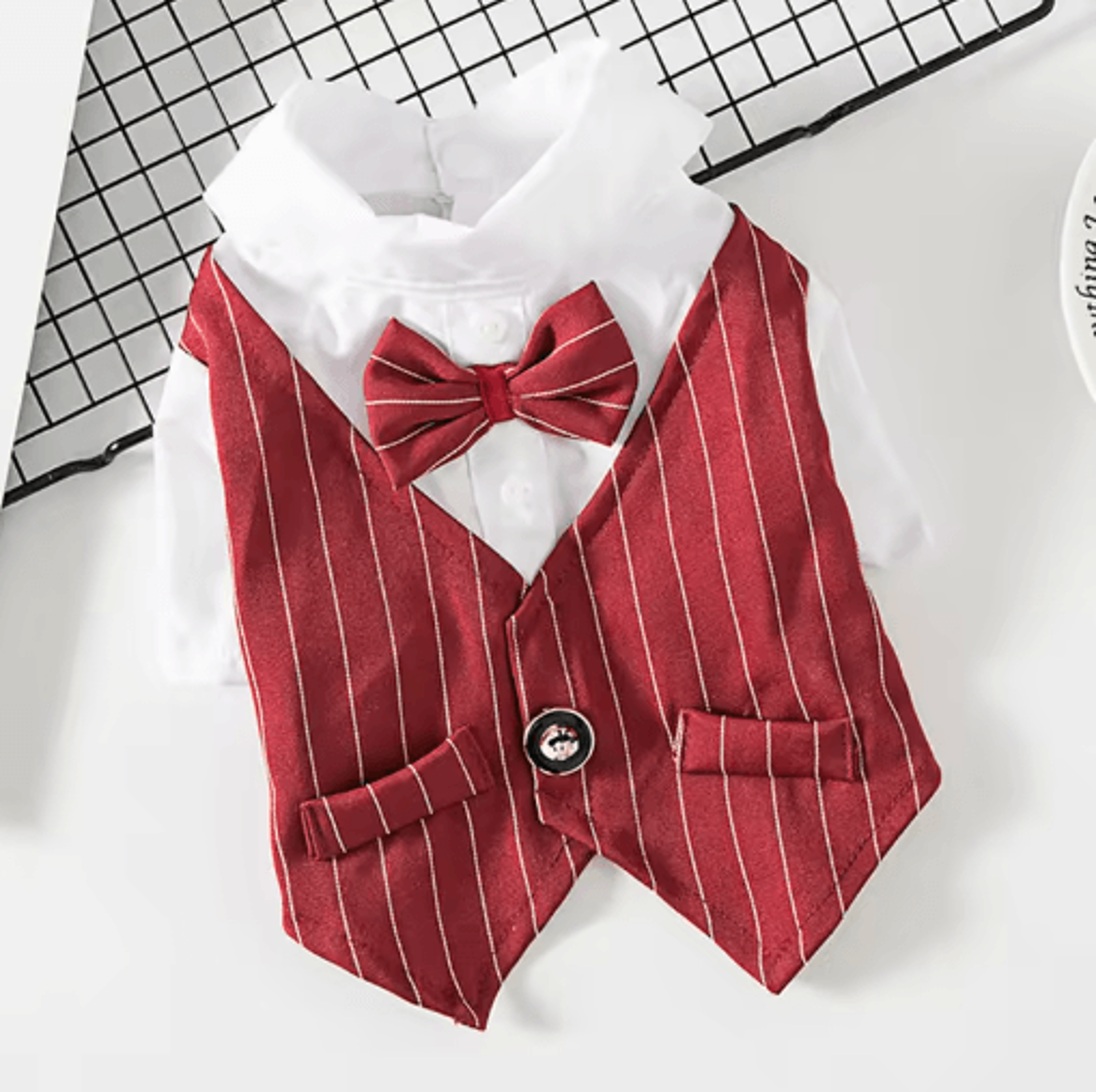 Formal Pet Suit Jacket Stylish Wedding  Party Outfit For Cats And Small Dogs 3