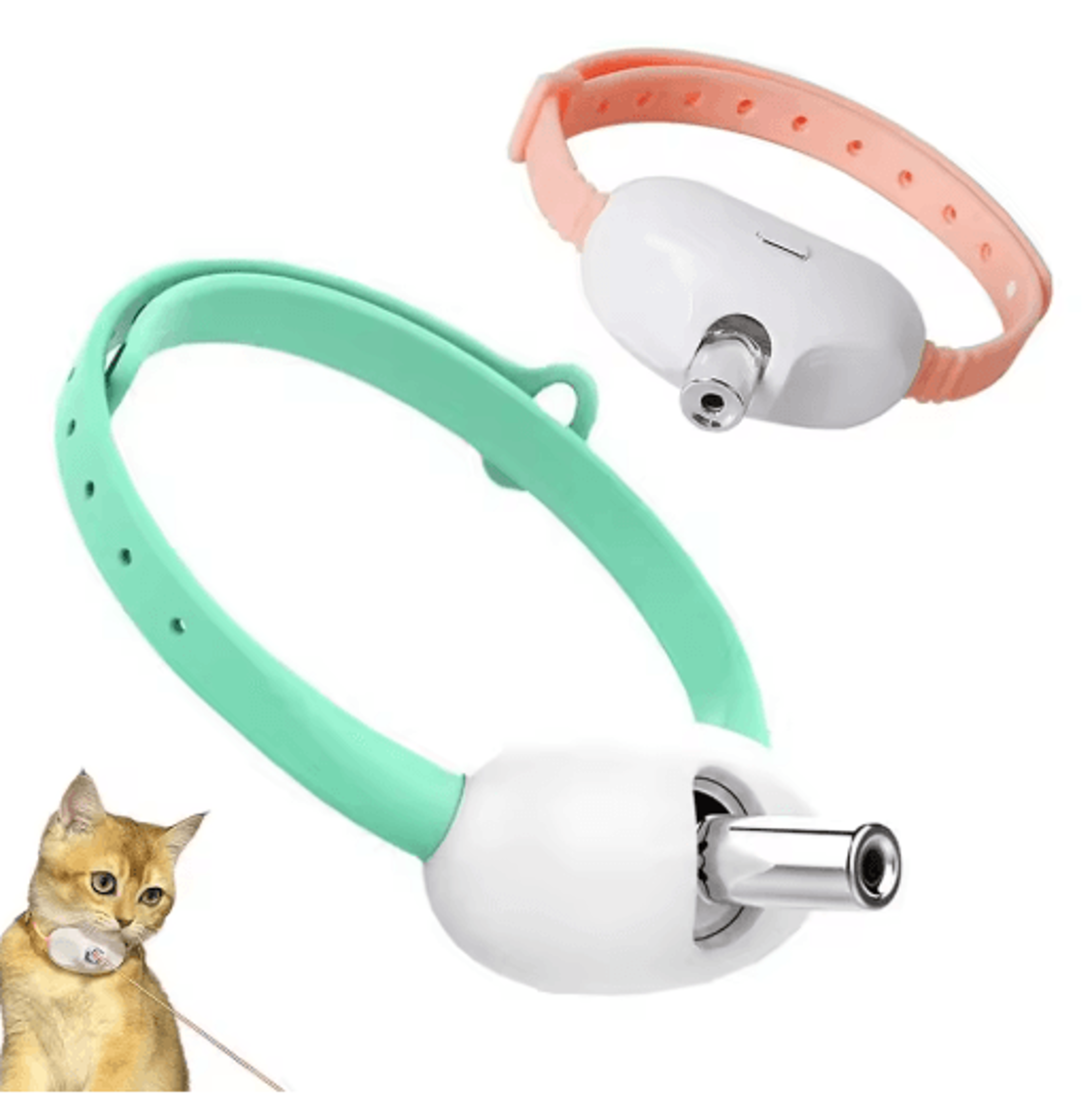 Rechargeable Laser Cat Collar Toy Automatic Interactive Infrared Pet Exercise Collar 0