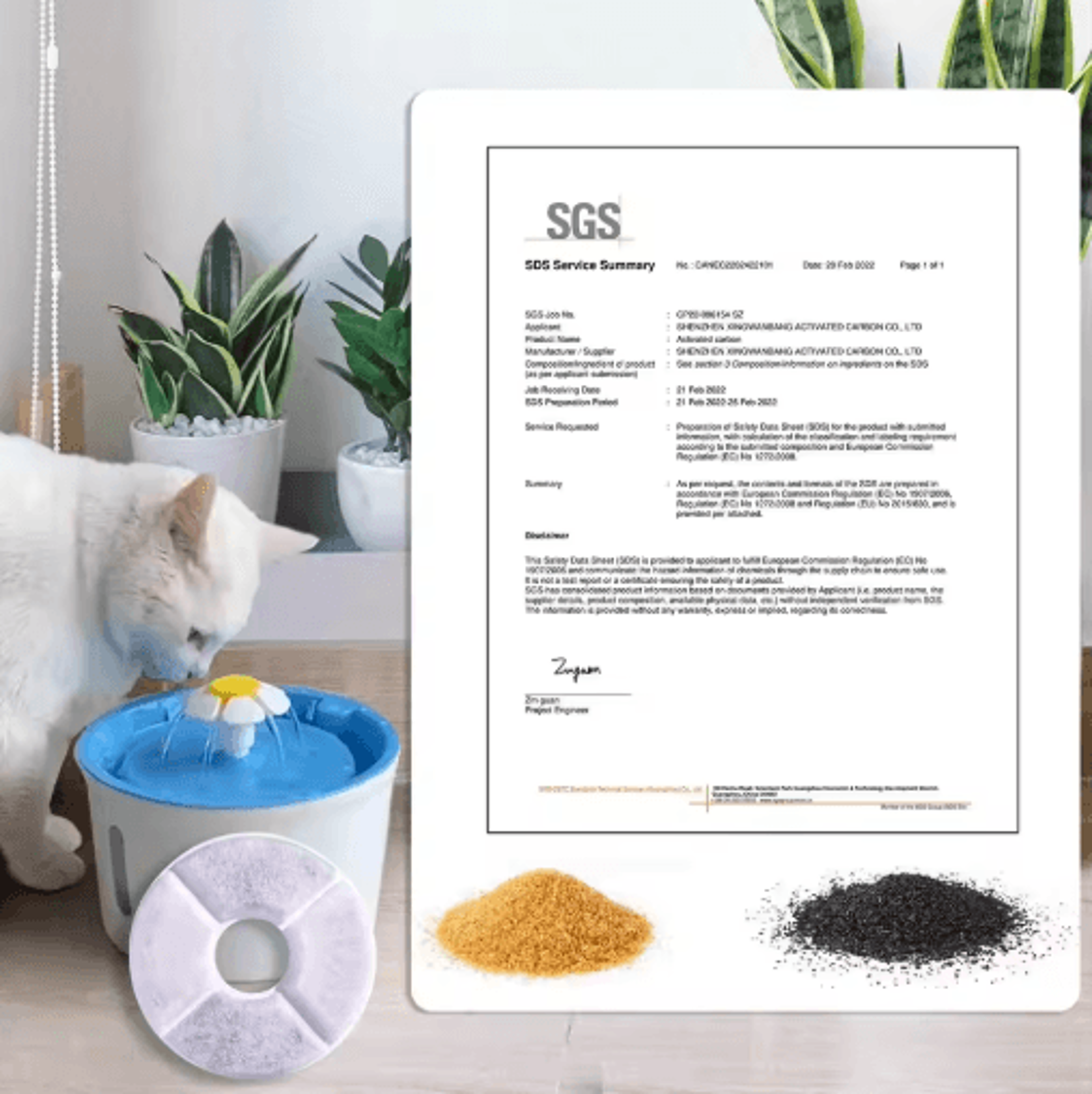 Replacement Cat Water Fountain Filters  Activated Carbon Filter Accessories For Pet Drinking Founta 18