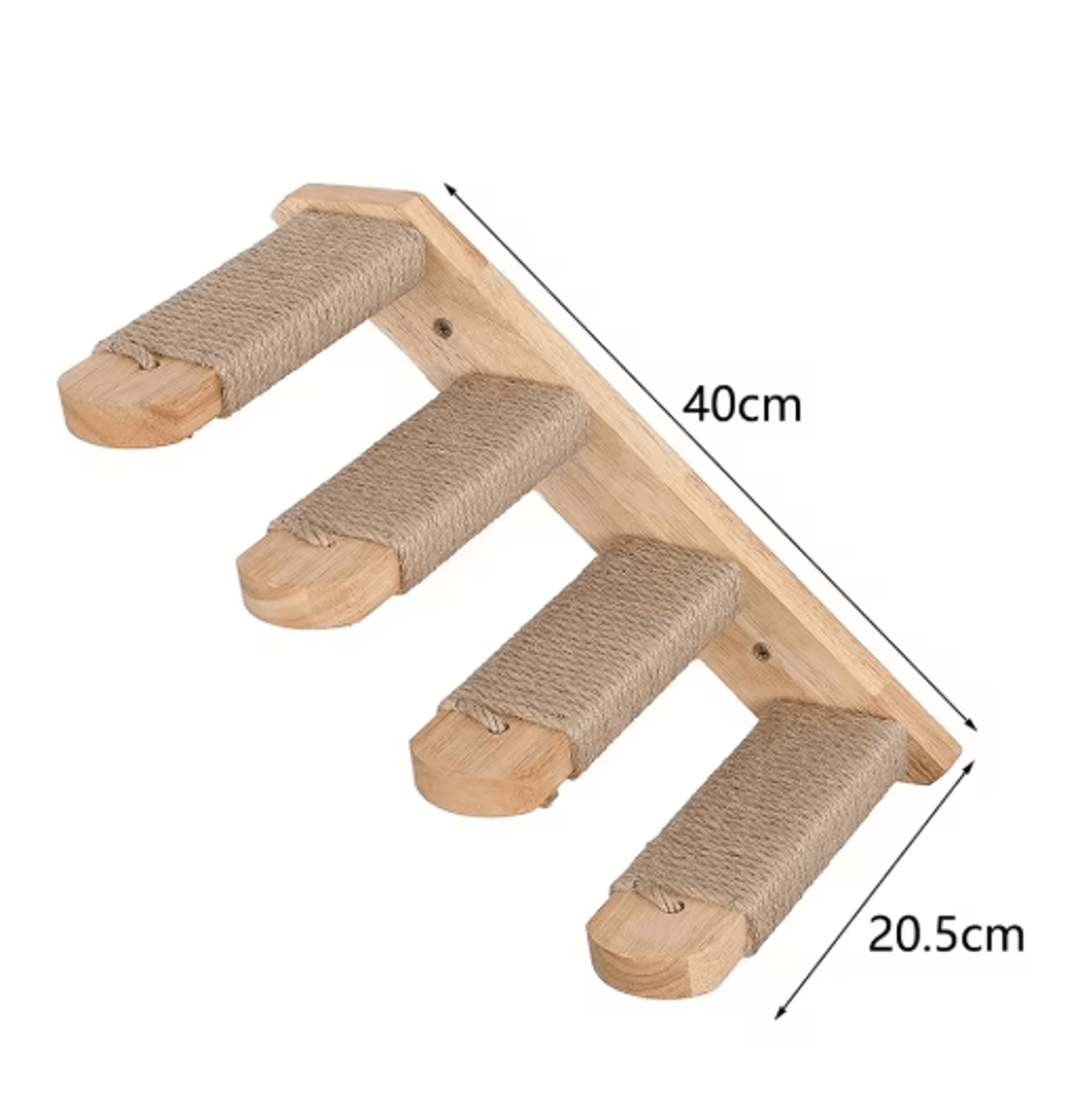 WallMounted Cat Climbing Shelves  Steps  Sisal Scratching Stairway For Cats 4