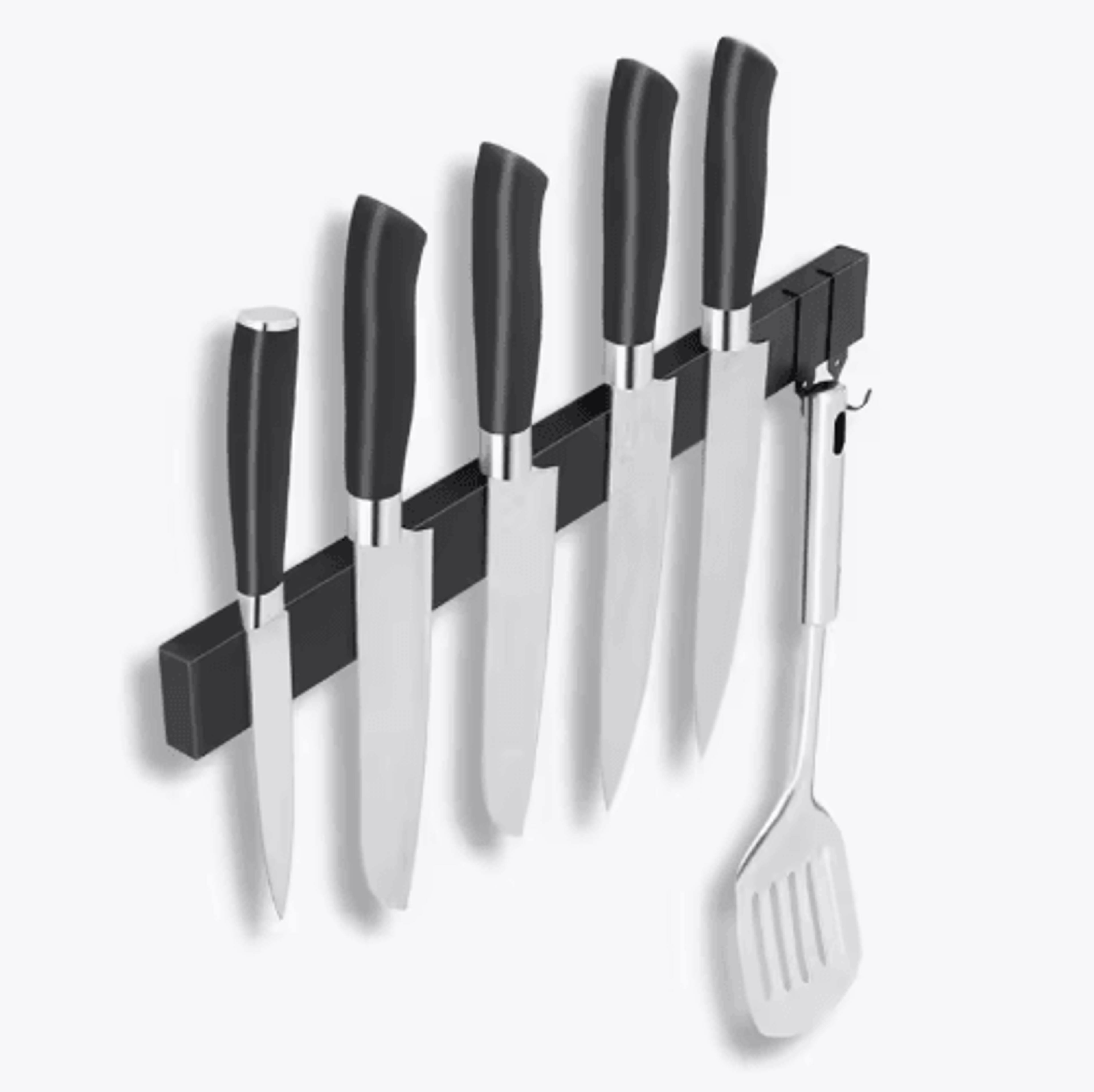 Stainless Steel Magnetic Knife Holder Wall Mount Rack For Safe Kitchen Storage 4