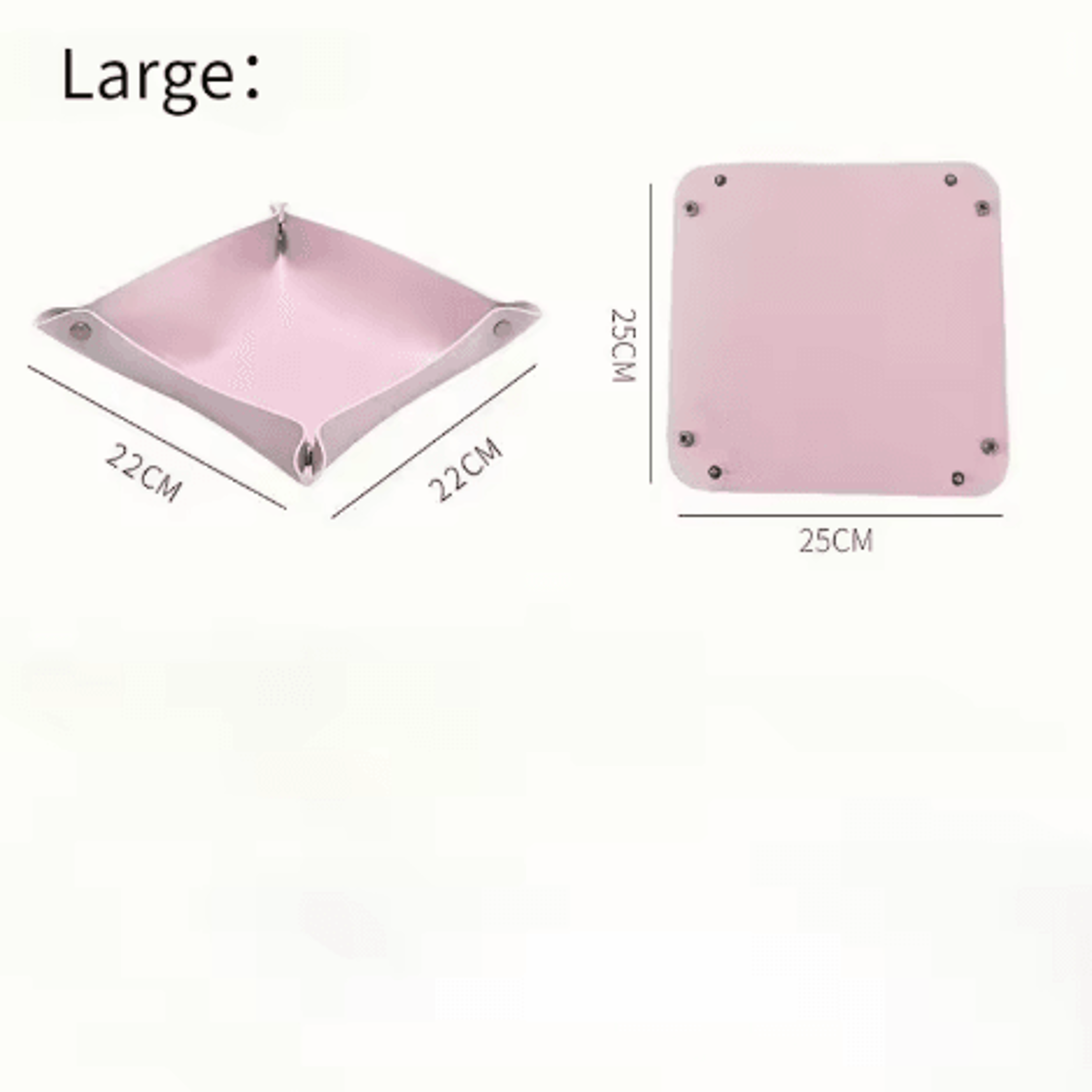 Foldable Leather Storage Tray For Keys Coins Jewelry  Everyday Essentials 12