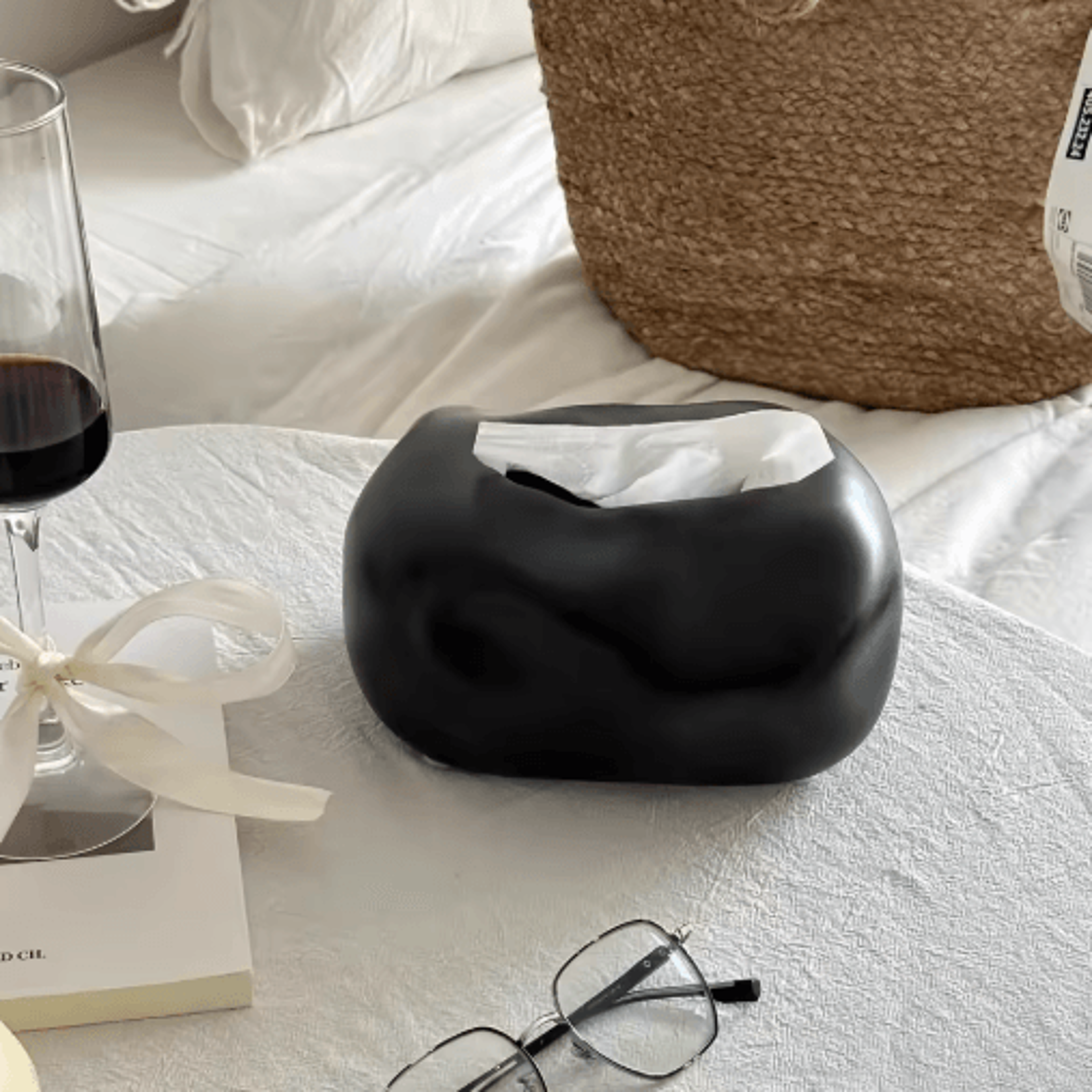 Nordic Ceramic Tissue Box Cover Decorative Tissue Storage Holder 4