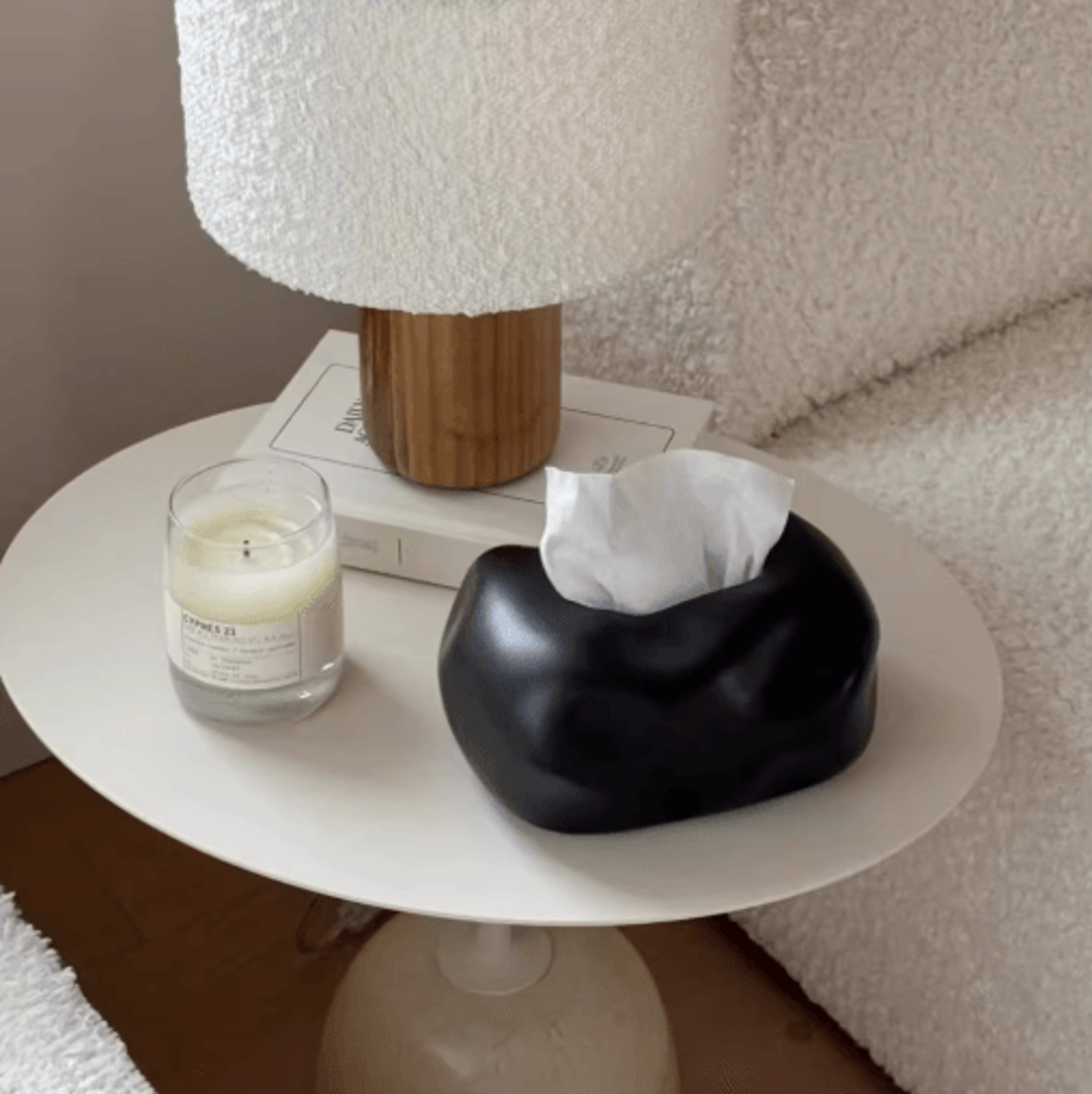 Nordic Ceramic Tissue Box Cover Decorative Tissue Storage Holder 7