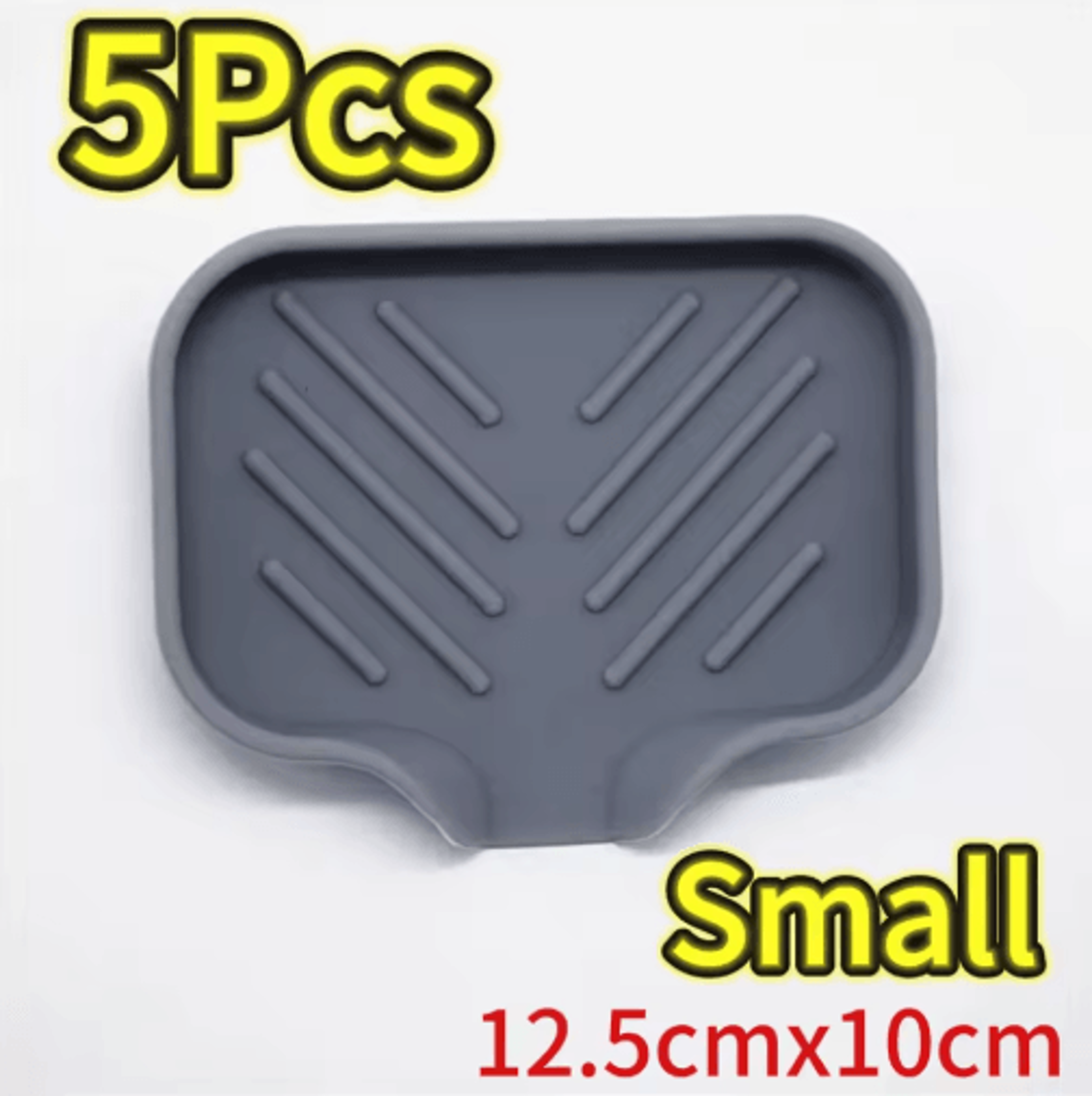 Silicone Sink Tray With Drainage For Soap Sponge  Brush Organization 2