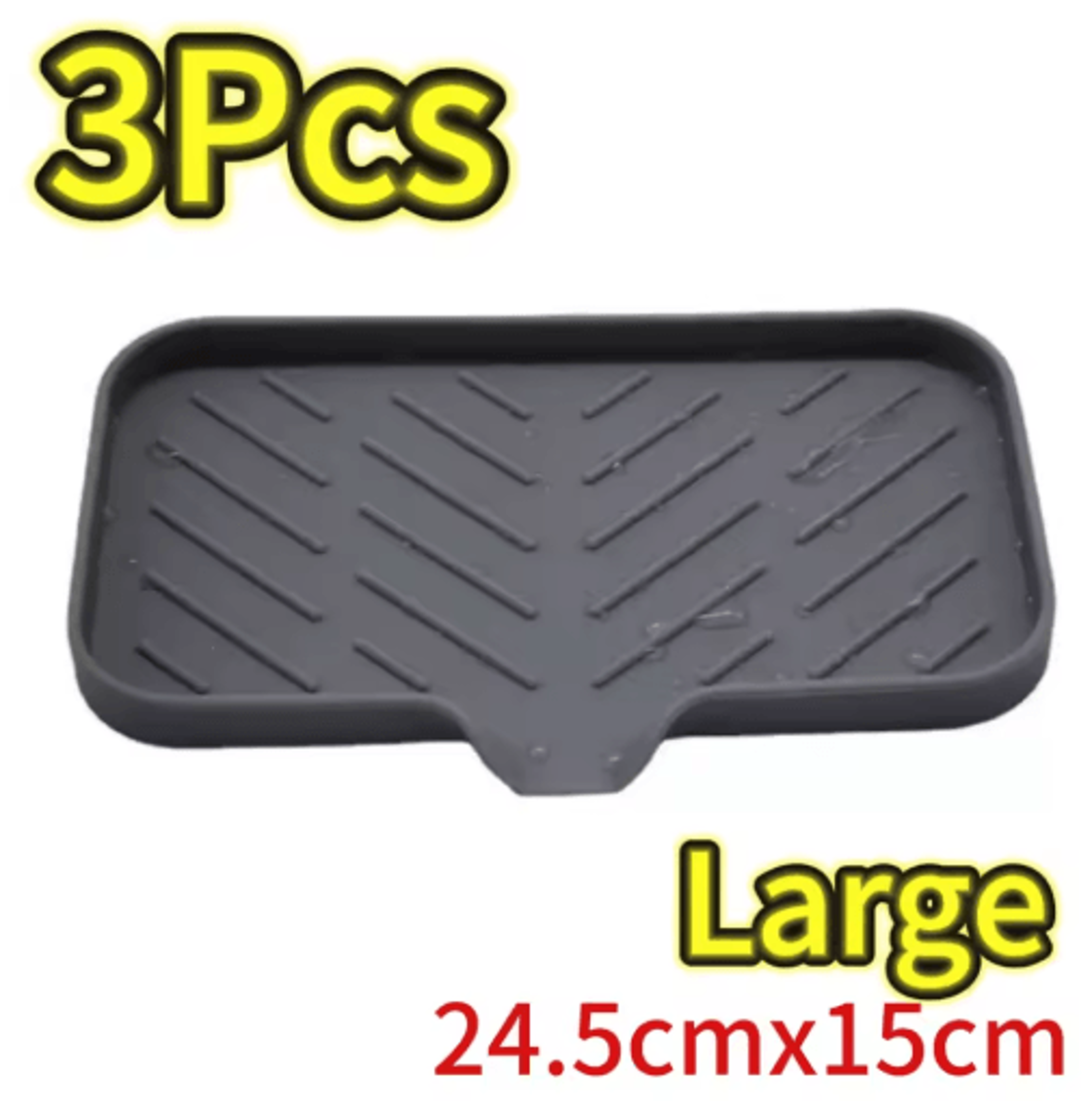Silicone Sink Tray With Drainage For Soap Sponge  Brush Organization 3