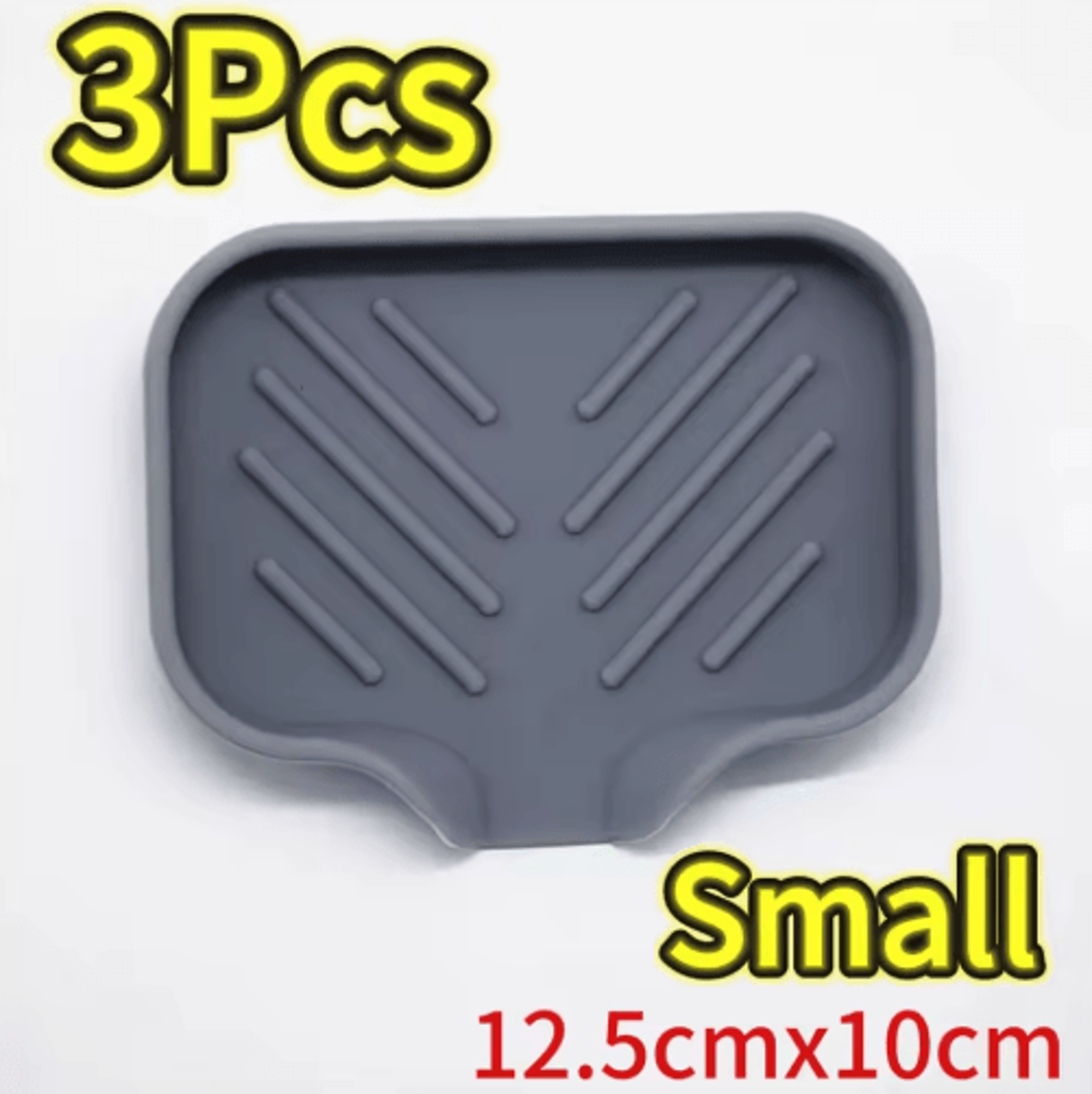 Silicone Sink Tray With Drainage For Soap Sponge  Brush Organization 4